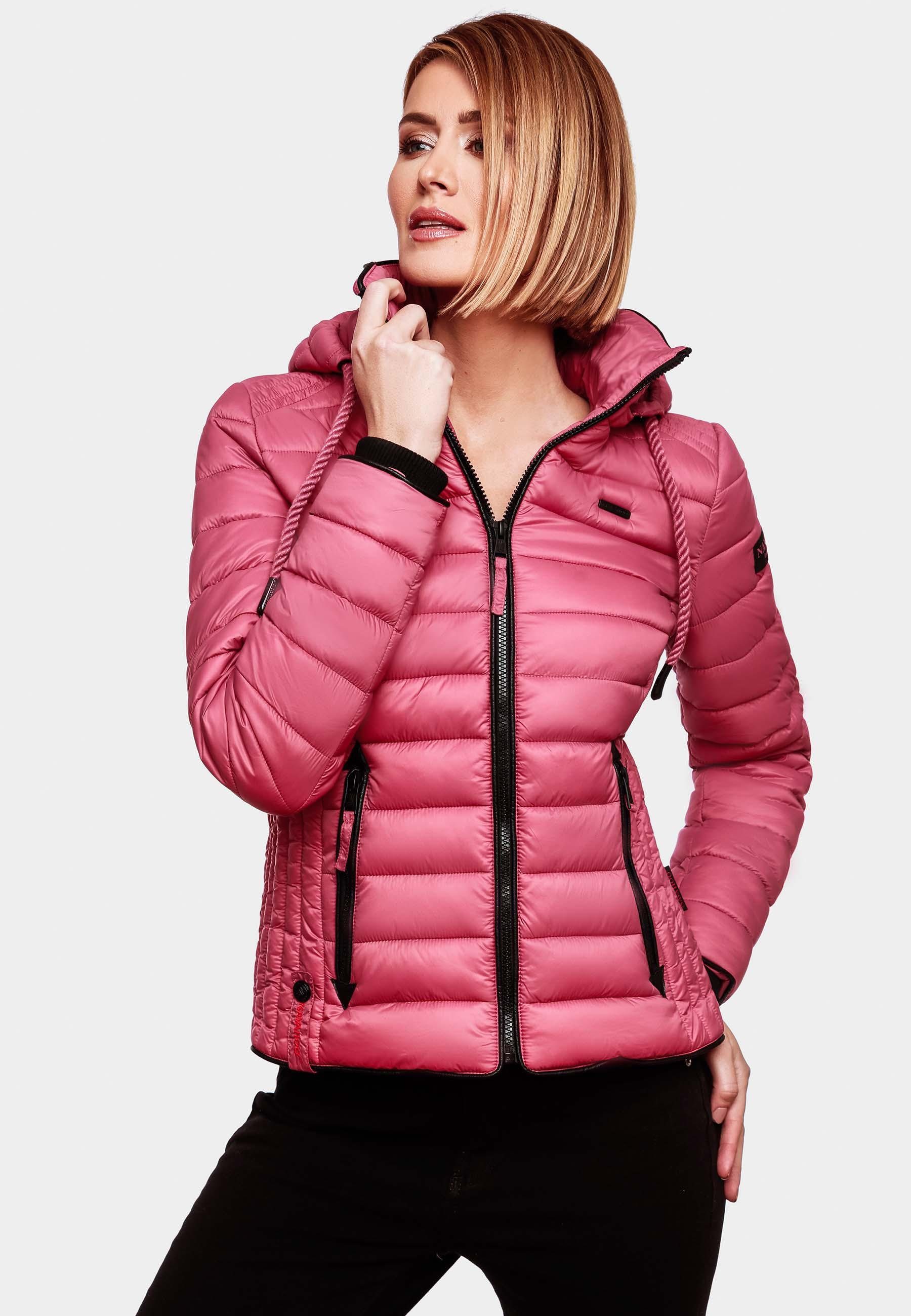 Navahoo Steppjacke Lulana leichte Übergangsjacke mit Kapuze – Bild 4 von 5
