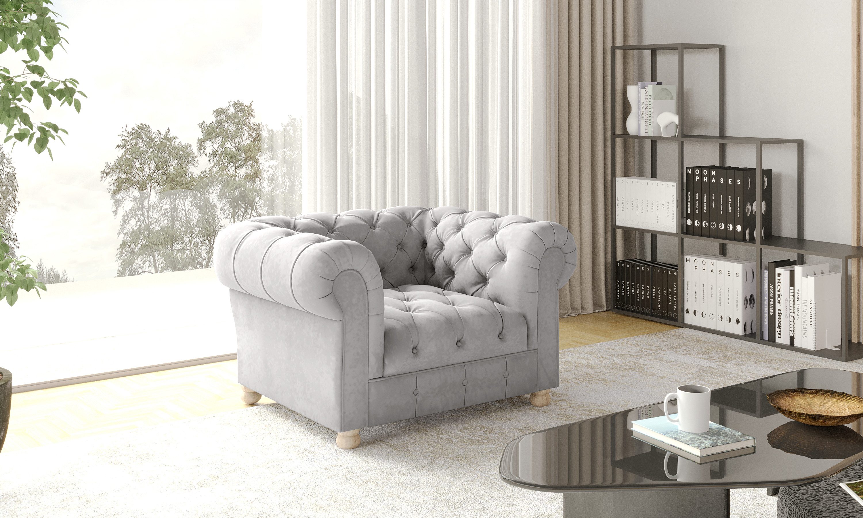 Kaiser Möbel Chesterfield-Sessel eleganter, klassischer in günstig online kaufen