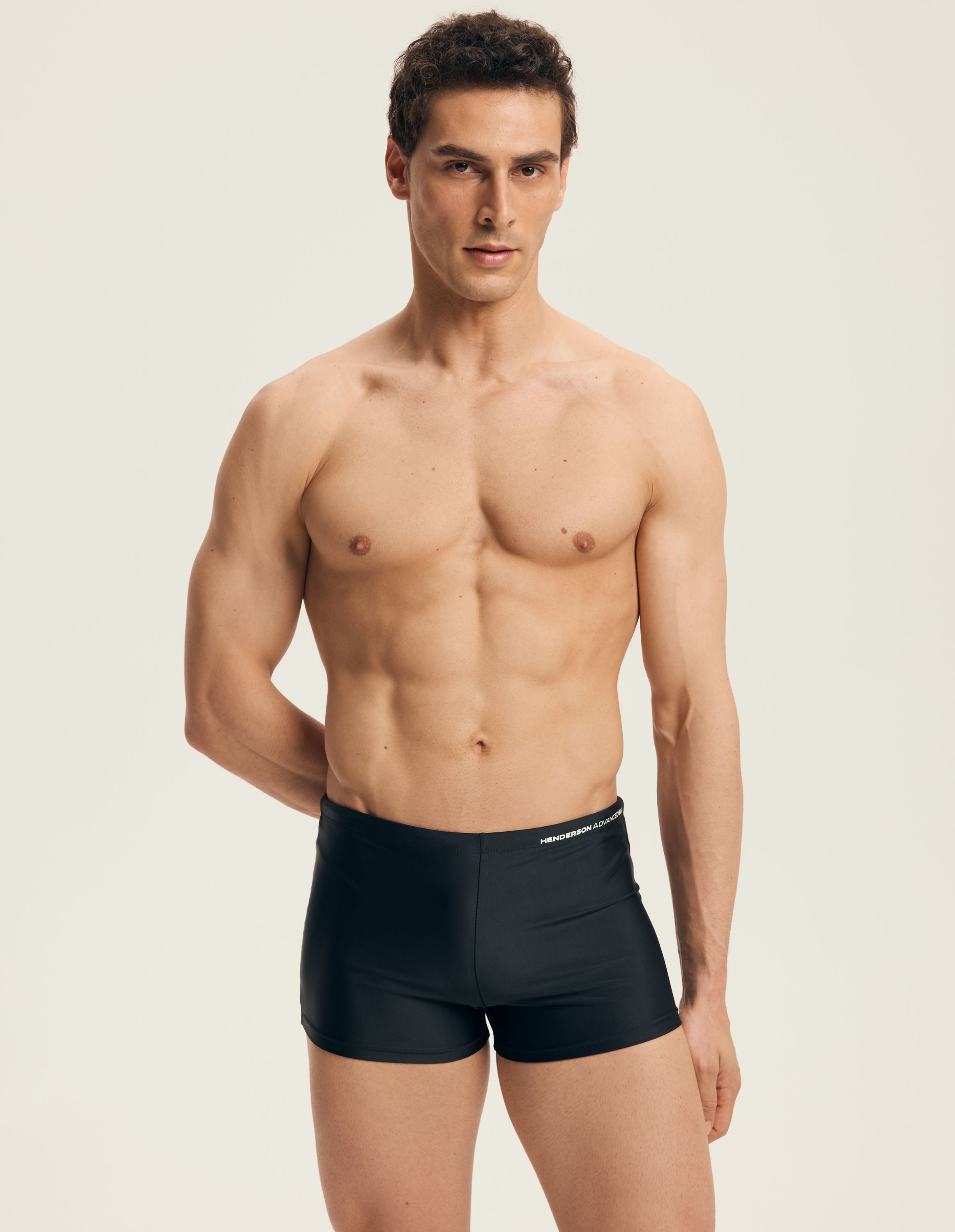 Henderson Boxer-Badehose Sportliche Badehose aus elastischem Polyamid Mix mit Innenslip Kors (1-St) – Bild 5 von 5