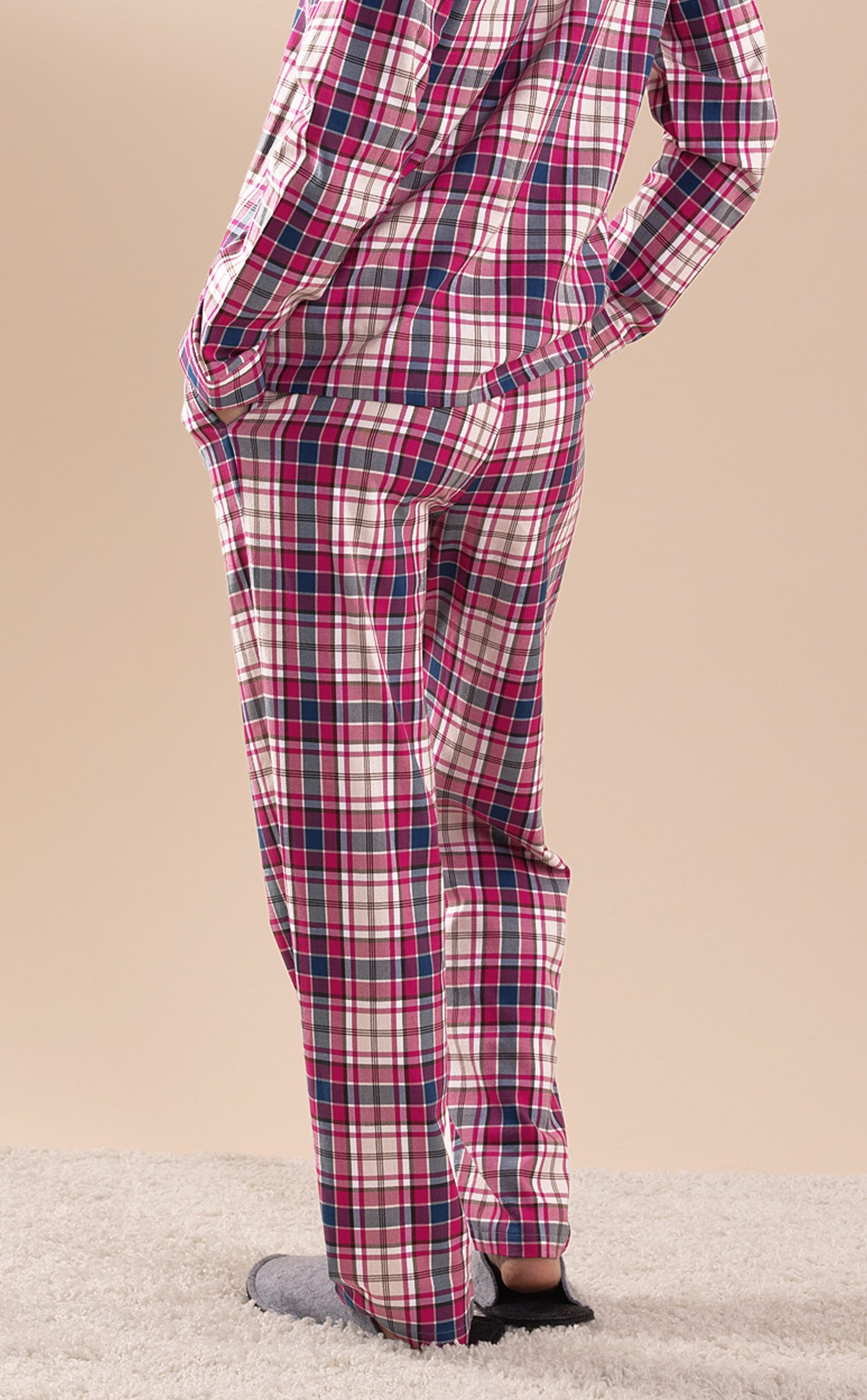 Nina Von C. Pyjamahose Damen Schlafanzughose Homewear (1-tlg) Baumwolle