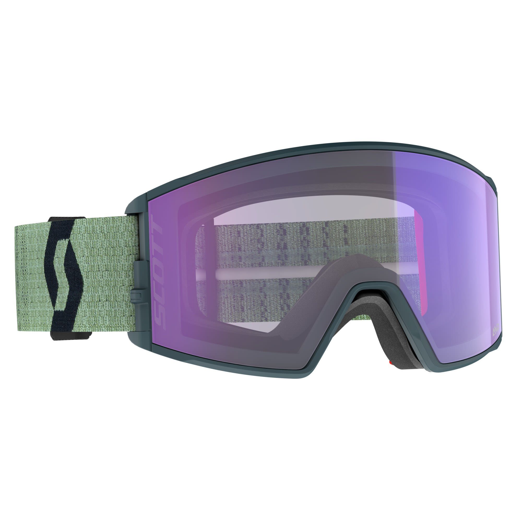 Scott Skibrille Scott React Light Sensitive Goggle Accessoires Soft Green - Black - Light Sensitive Blue Chrome