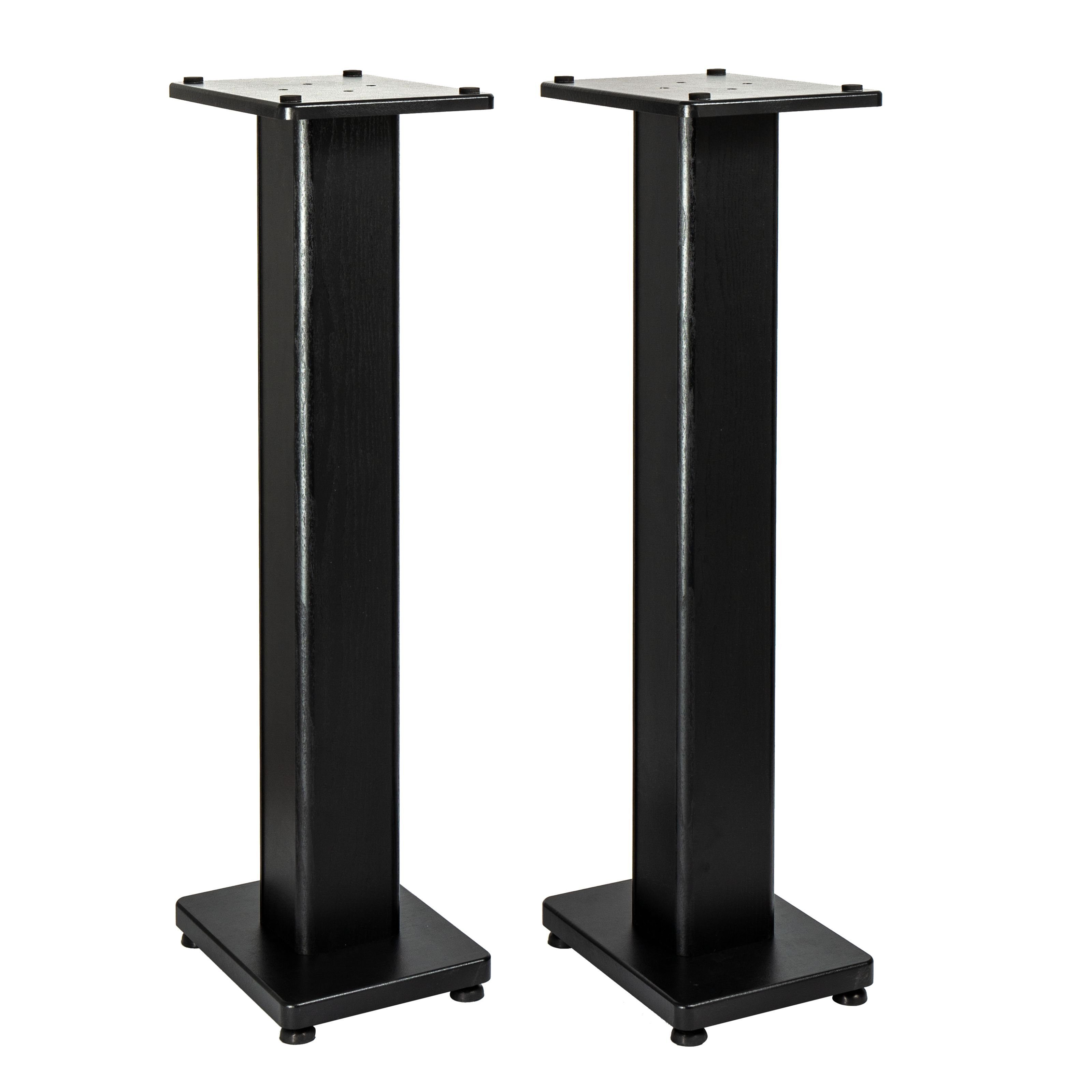 FAME Lautsprecherständer, (Audio DB 060 Monitorständer Eleganter Holzständer Geeignet für 5-8" Lautsprecher 90cm Höhe Inklusive 2 Oberplatten 2 Schraubfüße aus Gummi und Messing, Stative und Halter für Studio Equipment, Monitor Stative, Monitorständer, Holzständer, Lautsprecherständer)
