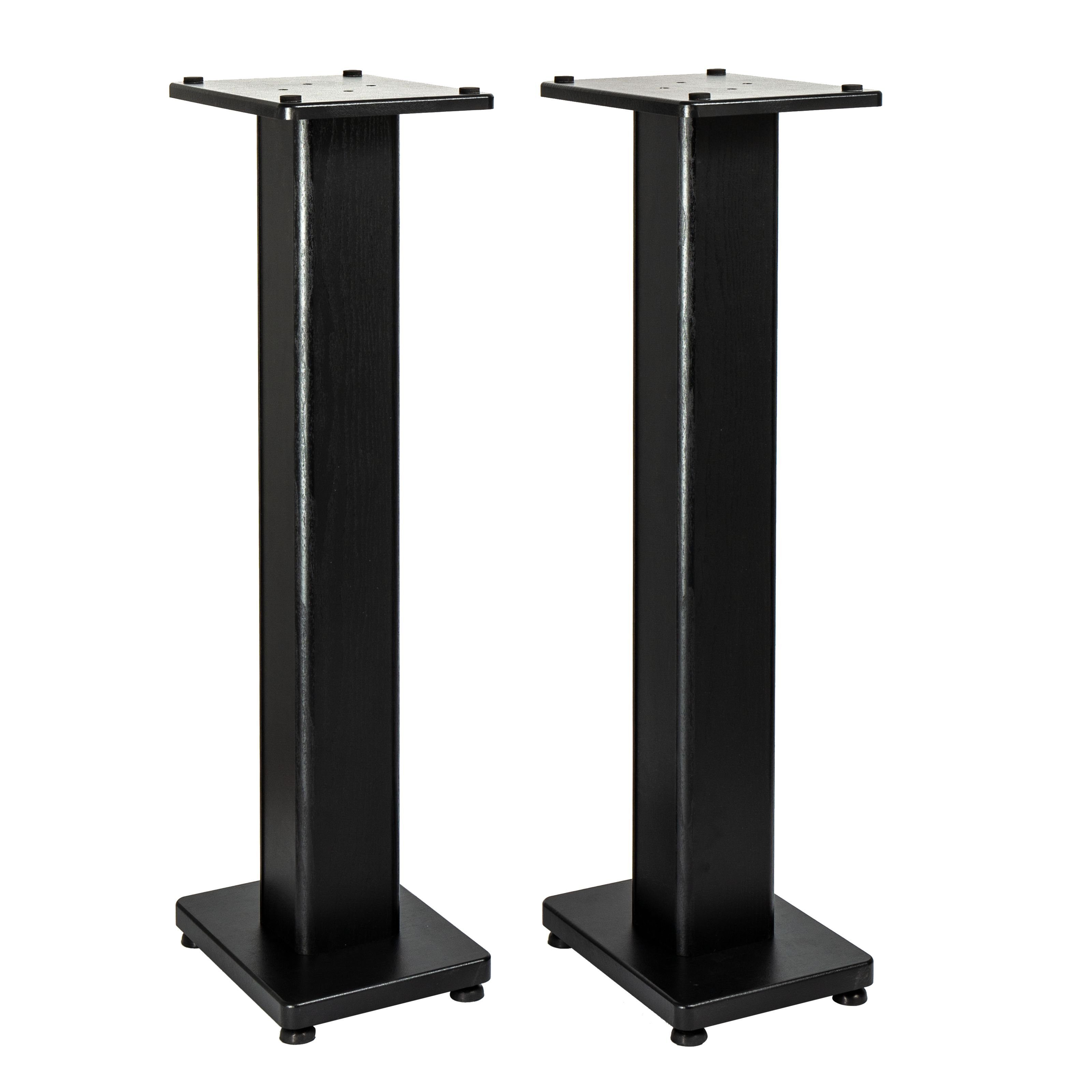 Fame Audio Lautsprecherständer, (DB 060 Monitorständer Eleganter Holzständer Geeignet für 5-8" Lautsprecher 90cm Höhe Inklusive 2 Oberplatten 2 Schraubfüße aus Gummi und Messing, Stative und Halter für Studio Equipment, Monitor Stative, Monitorständer, Holzständer, Lautsprecherständer)