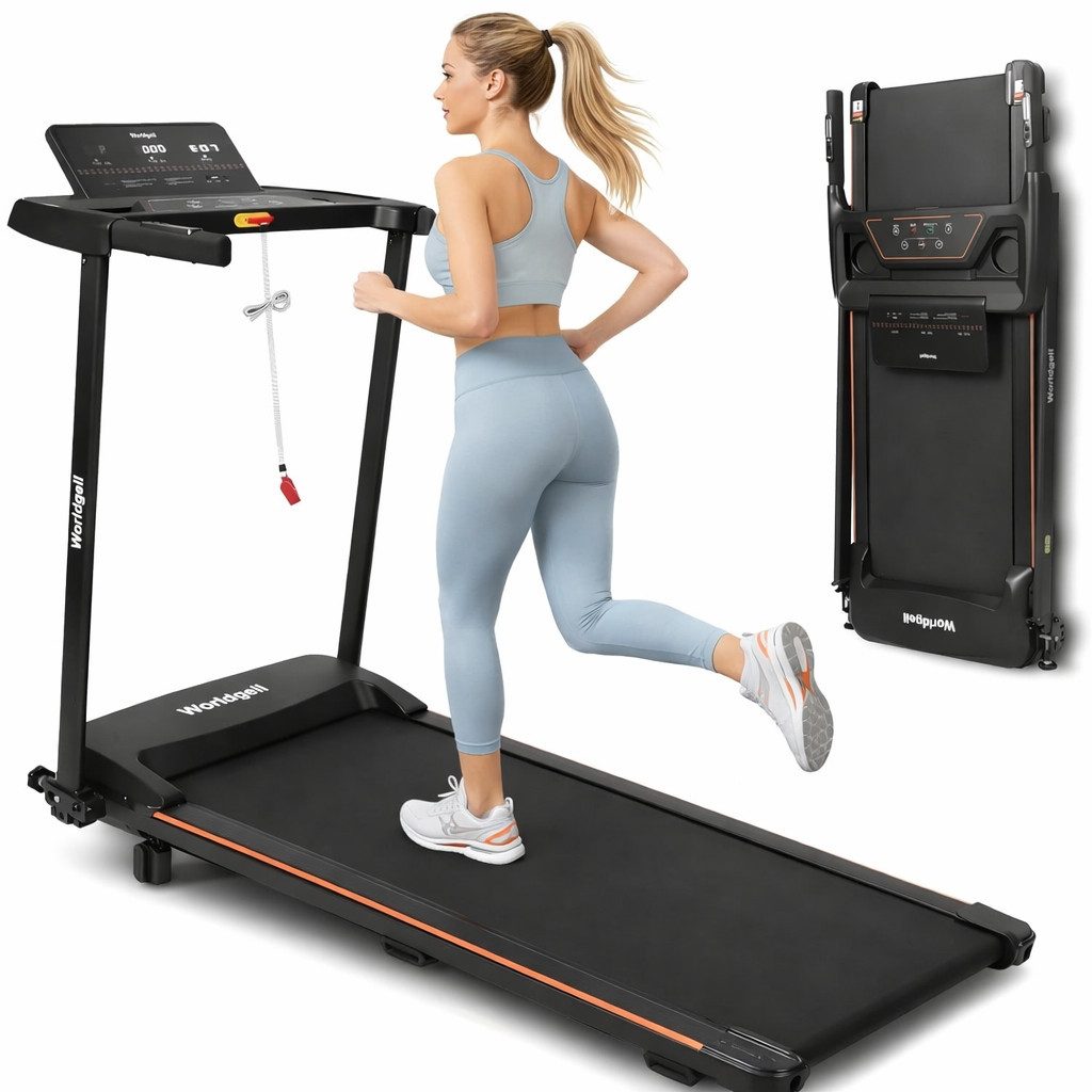 Laufband Walking/Jogging Pad für Zuhause–6 km/h Leise, Kompakt Laufbander
