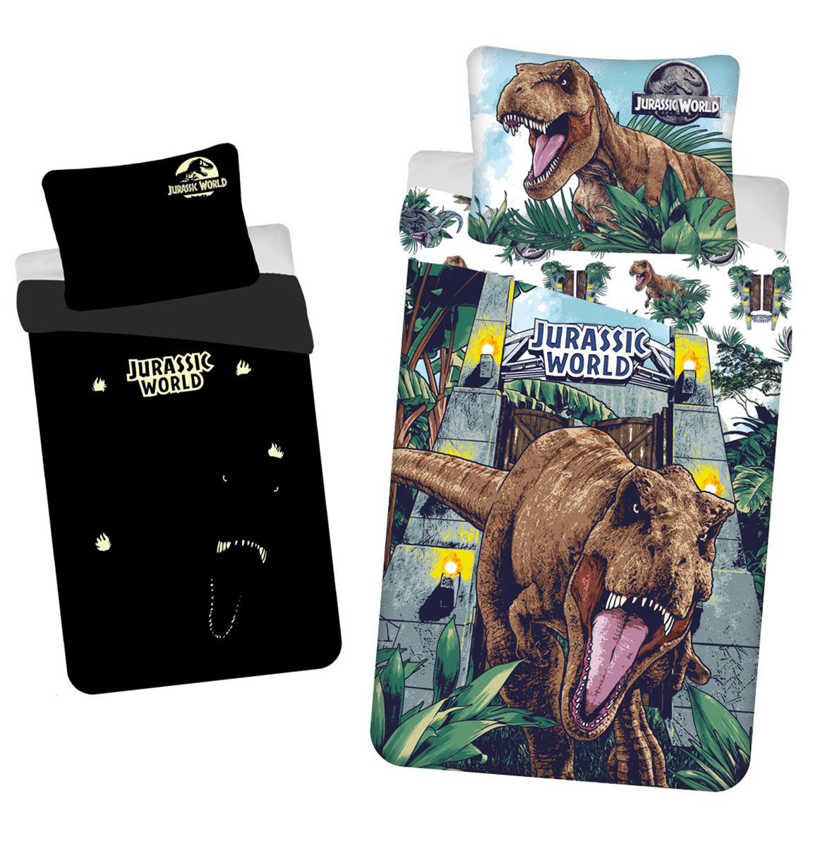 Jurassic World Kinderbettwäsche Jurassic World, Renforcé, günstig online kaufen