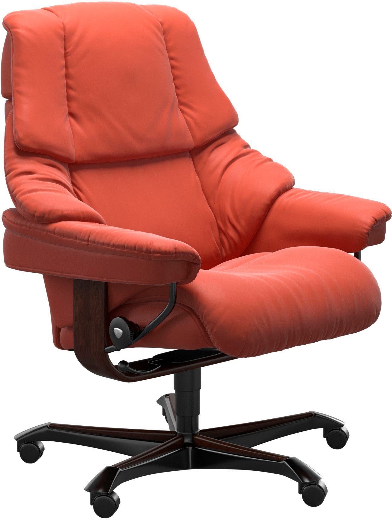 Stressless® Relaxsessel Reno, mit Home Office Base, Größe M, Gestell Braun