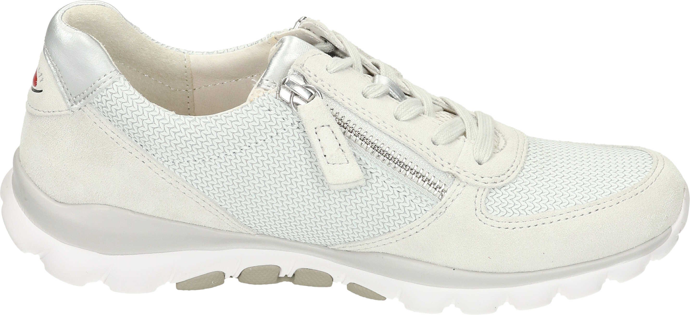 Gabor Sneaker / kombi 81) aus (bianco Textil Weiß Schnürschuh