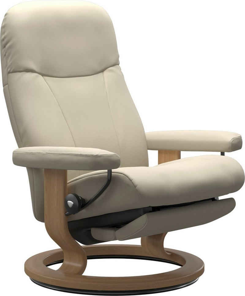 Stressless® Relaxsessel Garda, verstellbar, optional 2-motorisch, Розмір M & L, Gestell Eiche