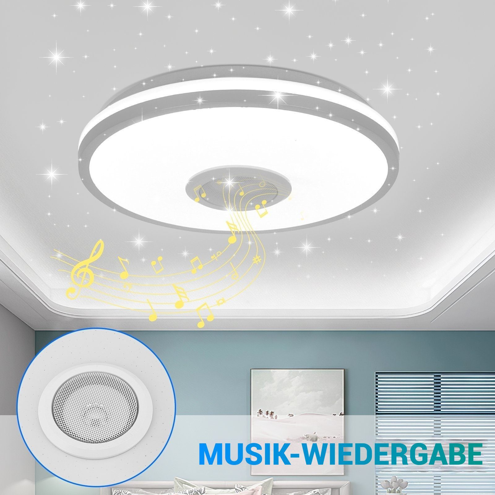 BlingBin LED Deckenleuchte RGB-Deckenleuchte mit Farbwechsel günstig online kaufen