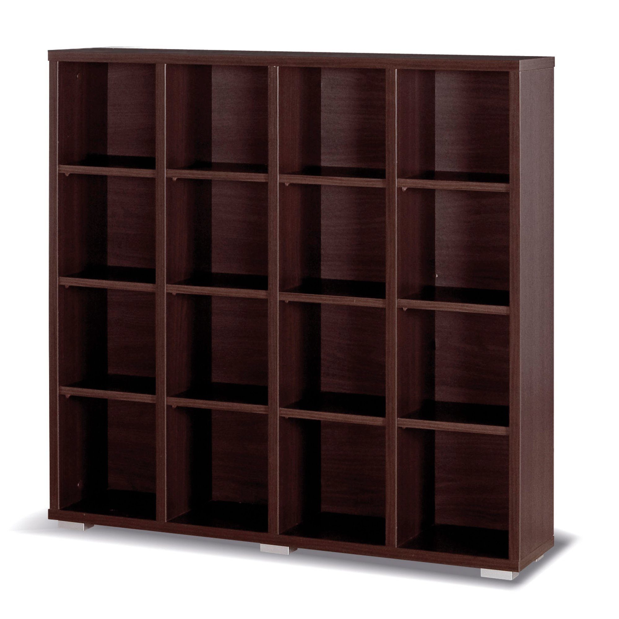 Beautysofa Bücherregal Maximus, viel Fächer, ideal zur Aufbewahrung von Büchern oder Dekorationen, (B:100/H:98/T:521 Farbe: pflaume/sonoma/weiß/ wenge)