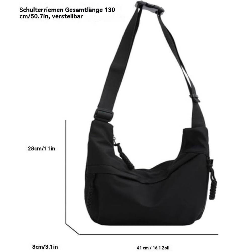 Blusmart Umhängetasche Damen Umhängetasche Messenger Bag (Teigtaschenbeutel aus Oxford-Stoff, Frühling und Sommer lässig All-Match), Geeignet für Pendler und Reisen