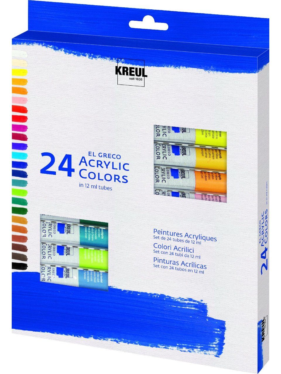 Kreul Acrylfarbe Kreul el Greco Acrylic Tuben Set 24 x 12 ml