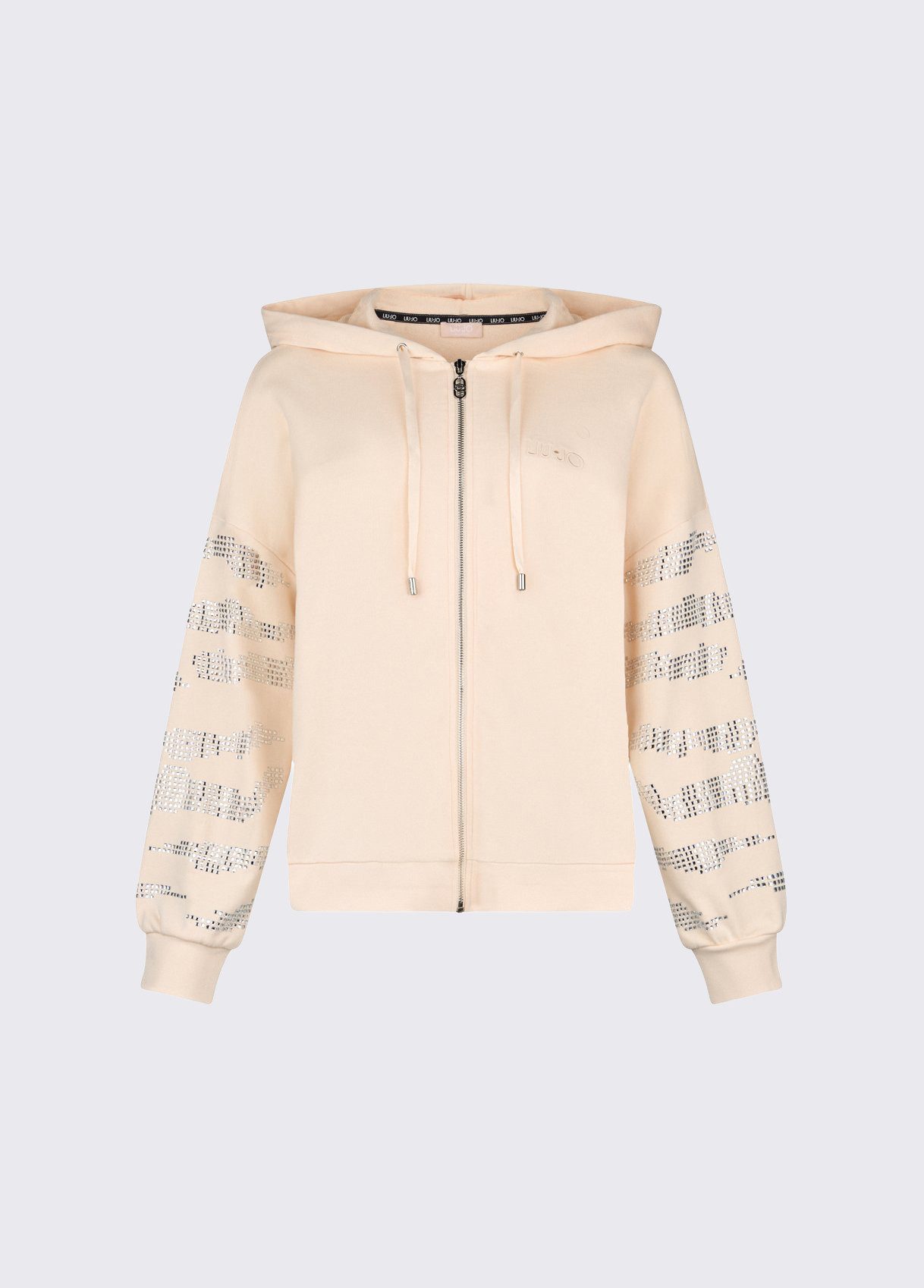 Liu Jo Sweatjacke - Damen Sweatjacke mit Kapuze - Zip Hoodie mit Applikatio günstig online kaufen