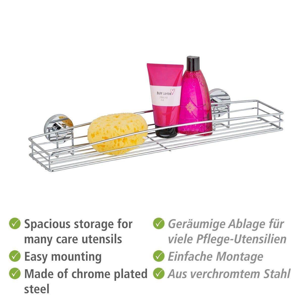 WENKO Duschablage Milazzo, 1 Ablage