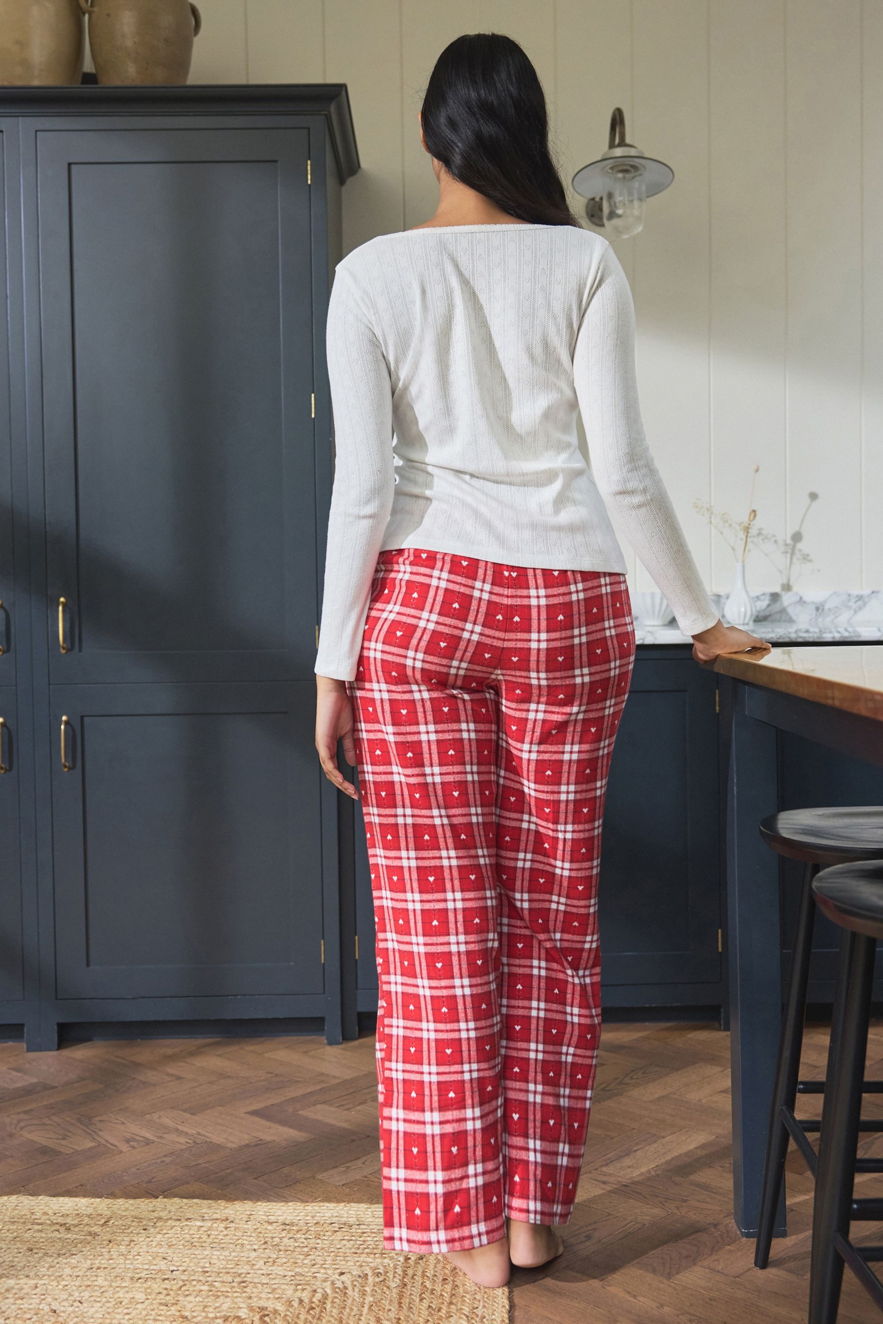 Next Pyjama Schlafanzug aus Flanell mit günstig online kaufen