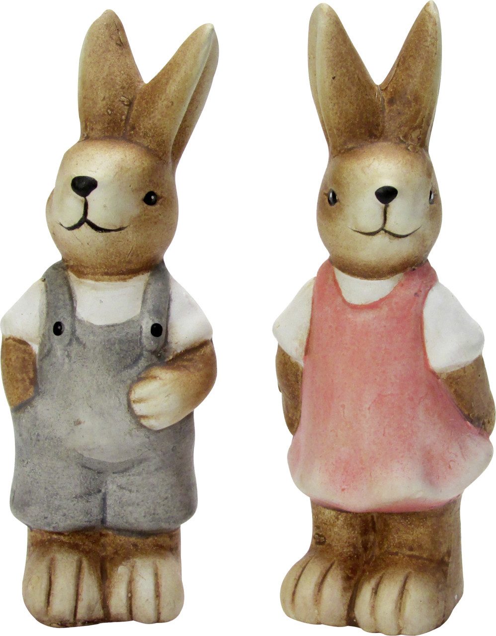 Rodermund Osterhase Deko Osterhase Keramik 9,5 cm braun rot blau