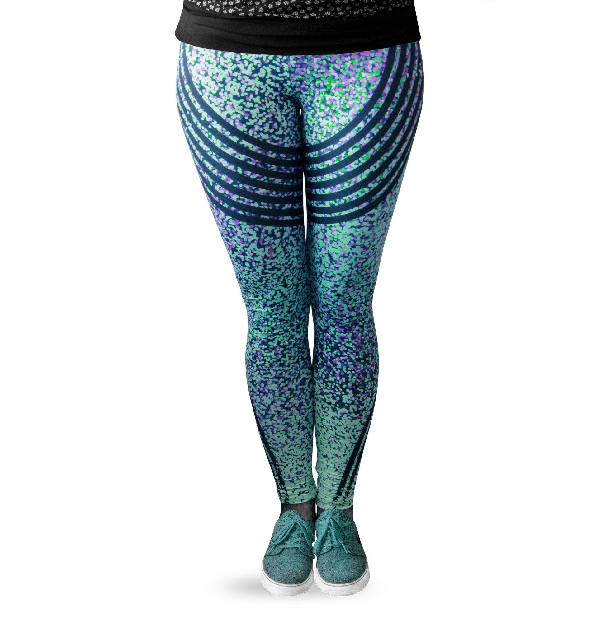 Leggings Sports Line - Yoga und Fitness-Leggings (Einheitsgröße) - Bokeh