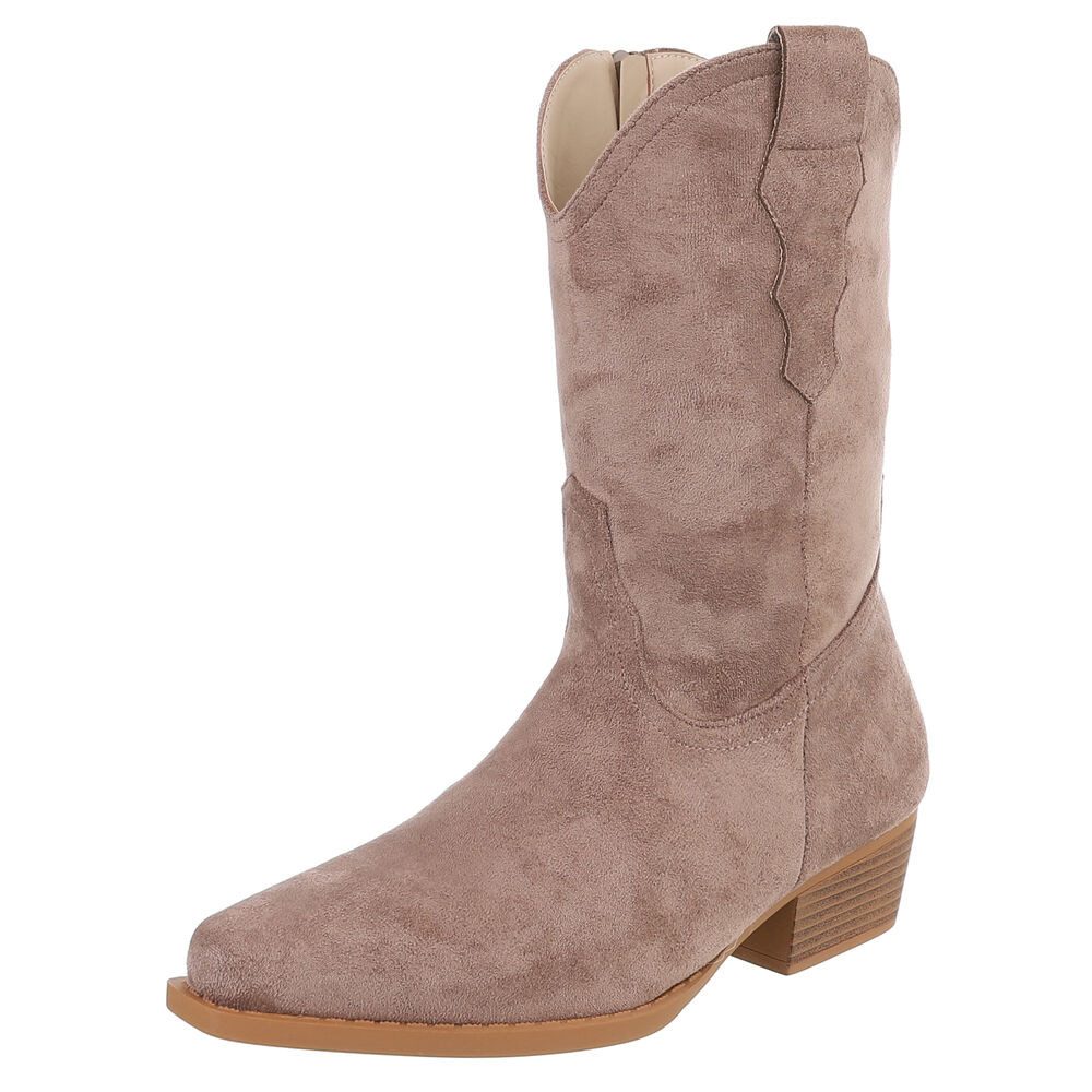 Ital-Design Stilvoller Cowboystiefel mit praktischem Reißverschluss günstig online kaufen