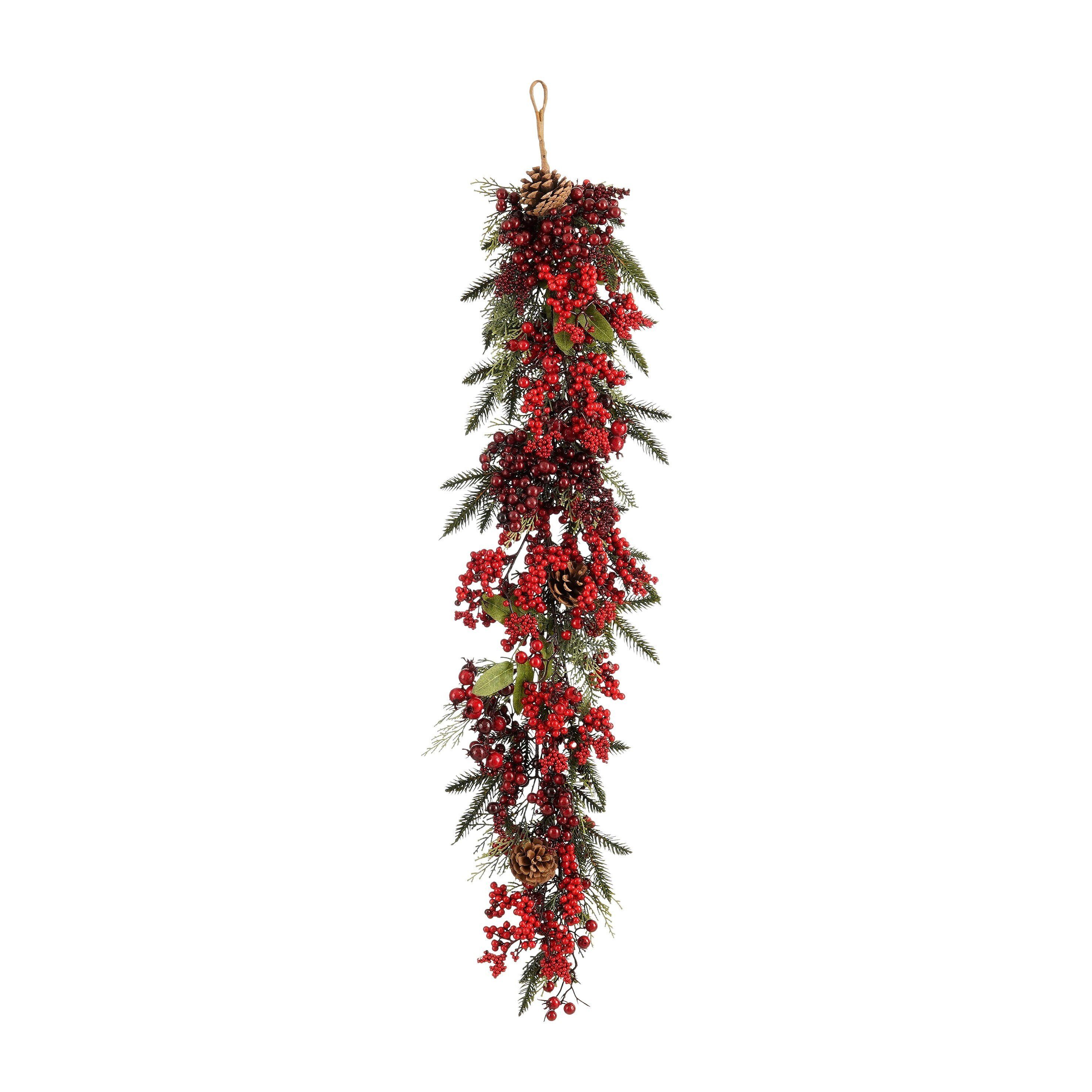 Mica Decorations Dekohänger Mica Decorations Randell Tropfen rot - l110xb18xh10cm