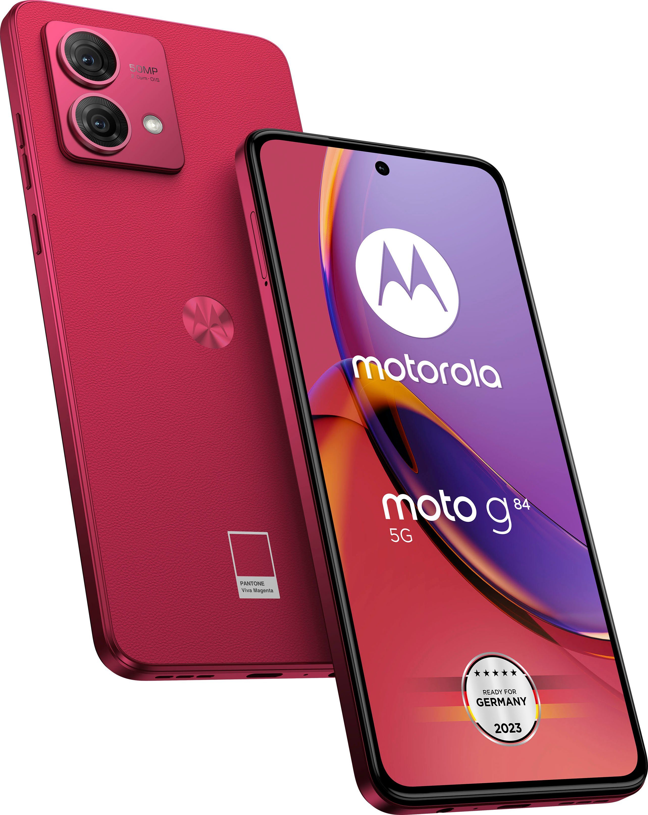 Motorola g84 Smartphone (16,64 cm/6,55 Zoll, 50 MP Kamera) Viva Magenta
