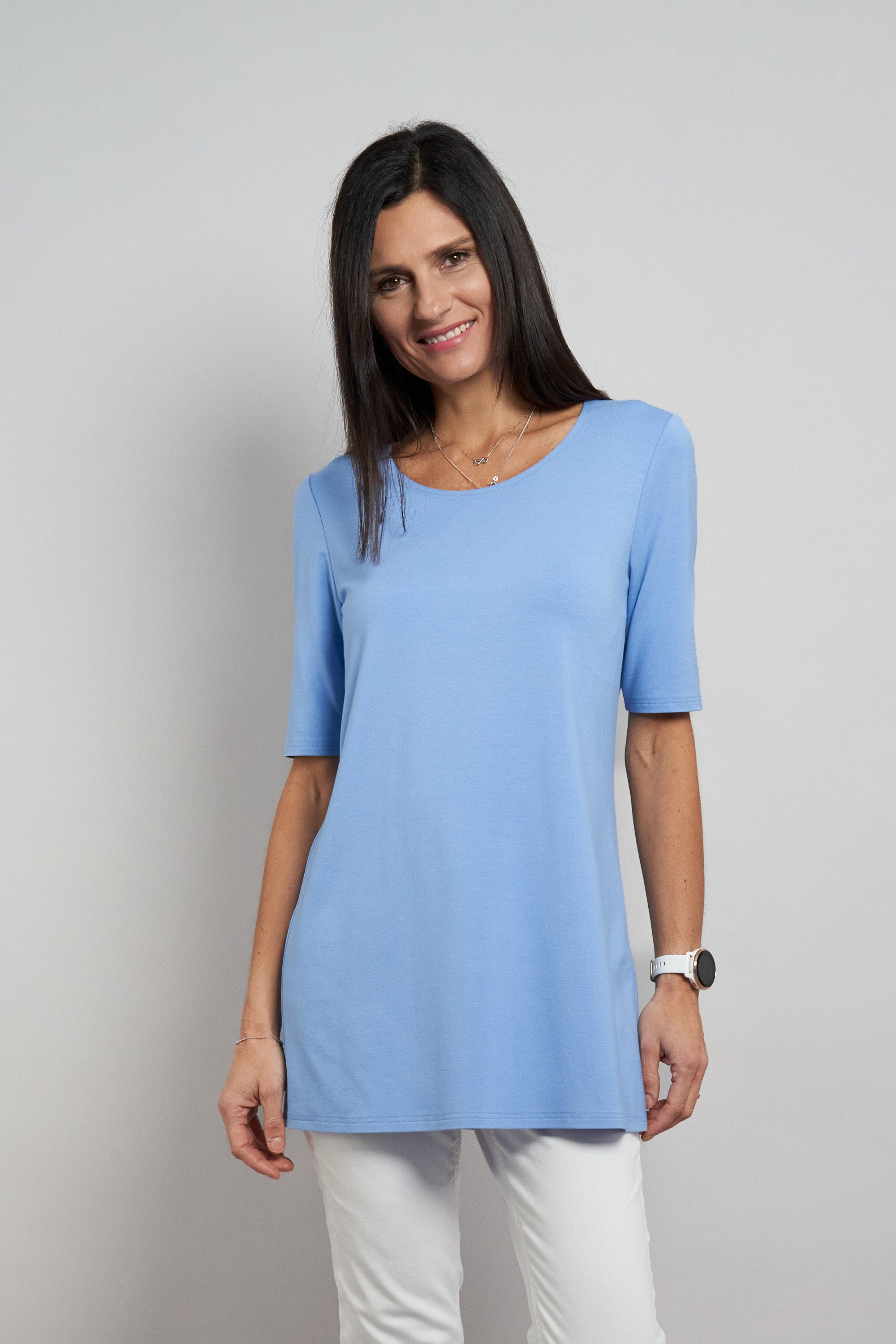 Seidel Moden Longshirt Otto exclusiv Halbarm Shirt - mit Viskose- MADE IN GERMANY