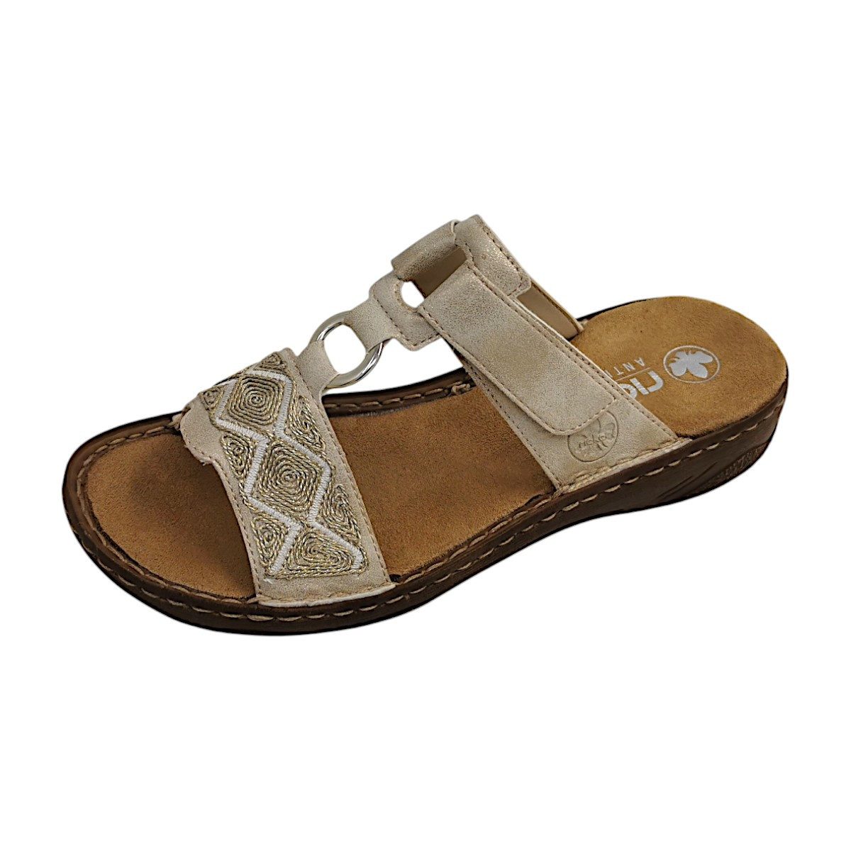Rieker Pantolette Damen beige günstig online kaufen