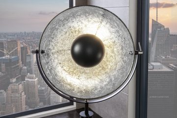 riess-ambiente Stehlampe STUDIO 150cm schwarz / silber, ohne Leuchtmittel, Wohnzimmer · Metall · mit Schirm · Industrial