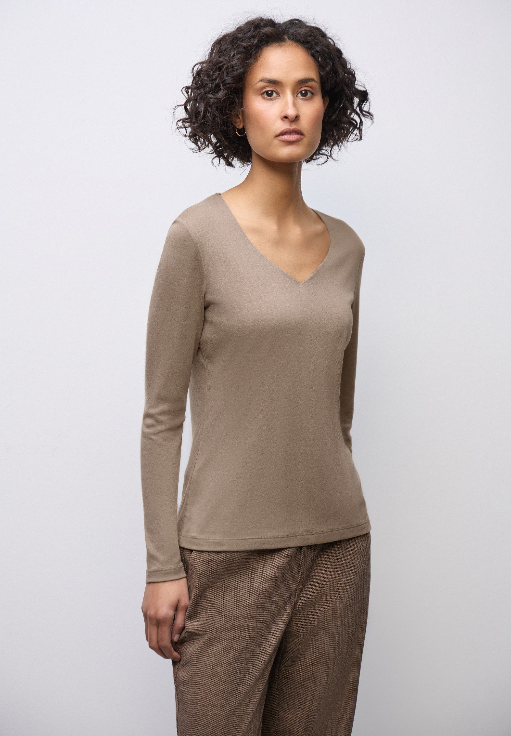 STREET ONE Langarmshirt im soften Baumwoll-Mix