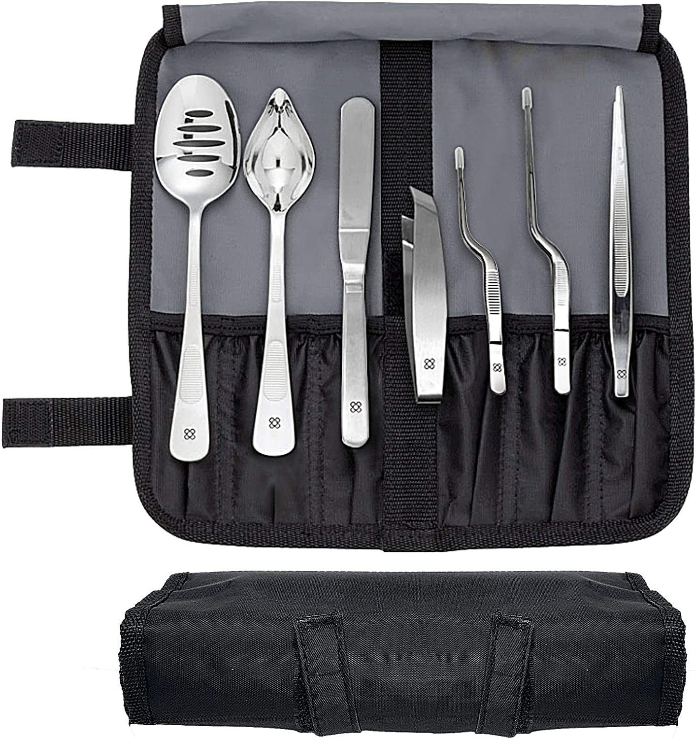 UE Stock Kochbesteck-Set Barcelona Küchen Chef Kochutensilien 7-teilig (Edelstahl Plating Kit Kuechen-Werkzeug Koch Set - Deko Garnieren Gadgets - PERFORIERTLÖF – Bild 2 von 5