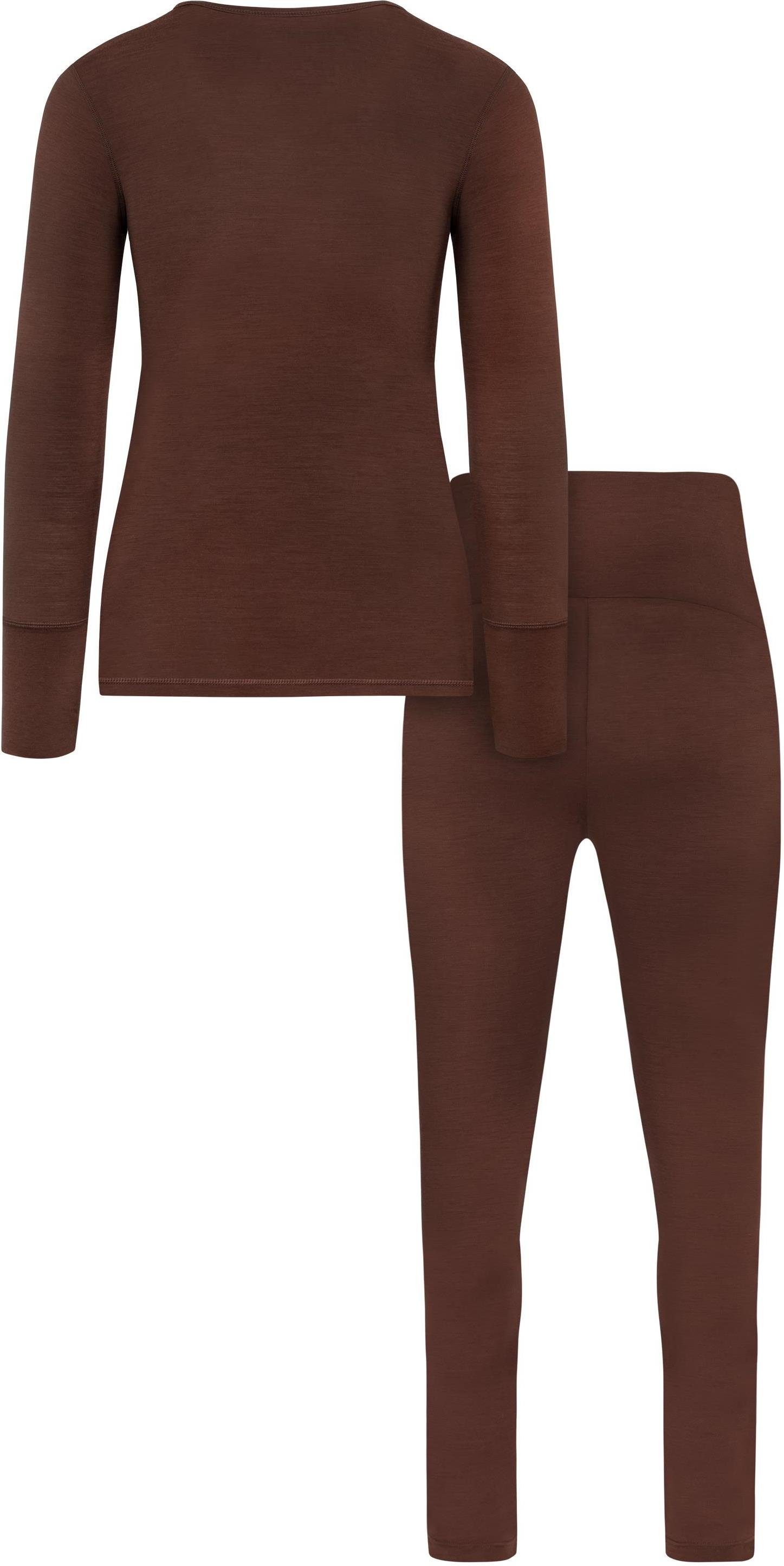 normani Umstandsleggings Merino Unterwäsche Umstandsmode Garnitur Set Umstandspullover und Umstandshose aus RWS Merinowolle