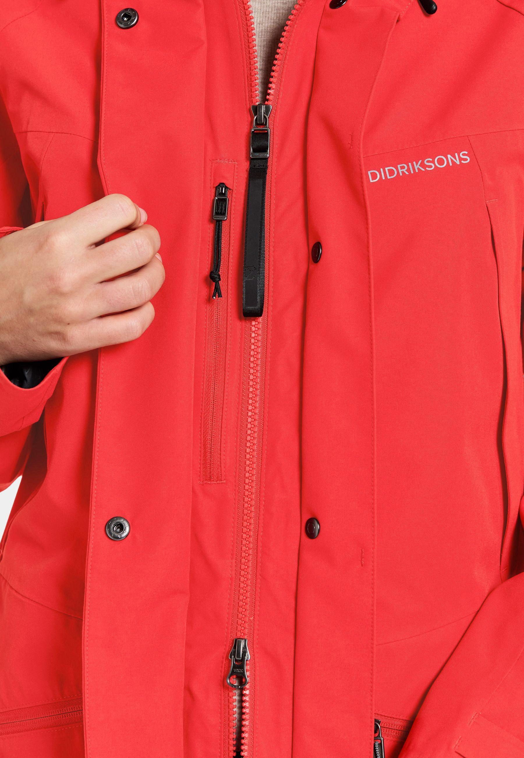 Didriksons Parka Damen Übergangsjacke Mantel Wasserdicht ILMA mit Kapuze mit Taschen
