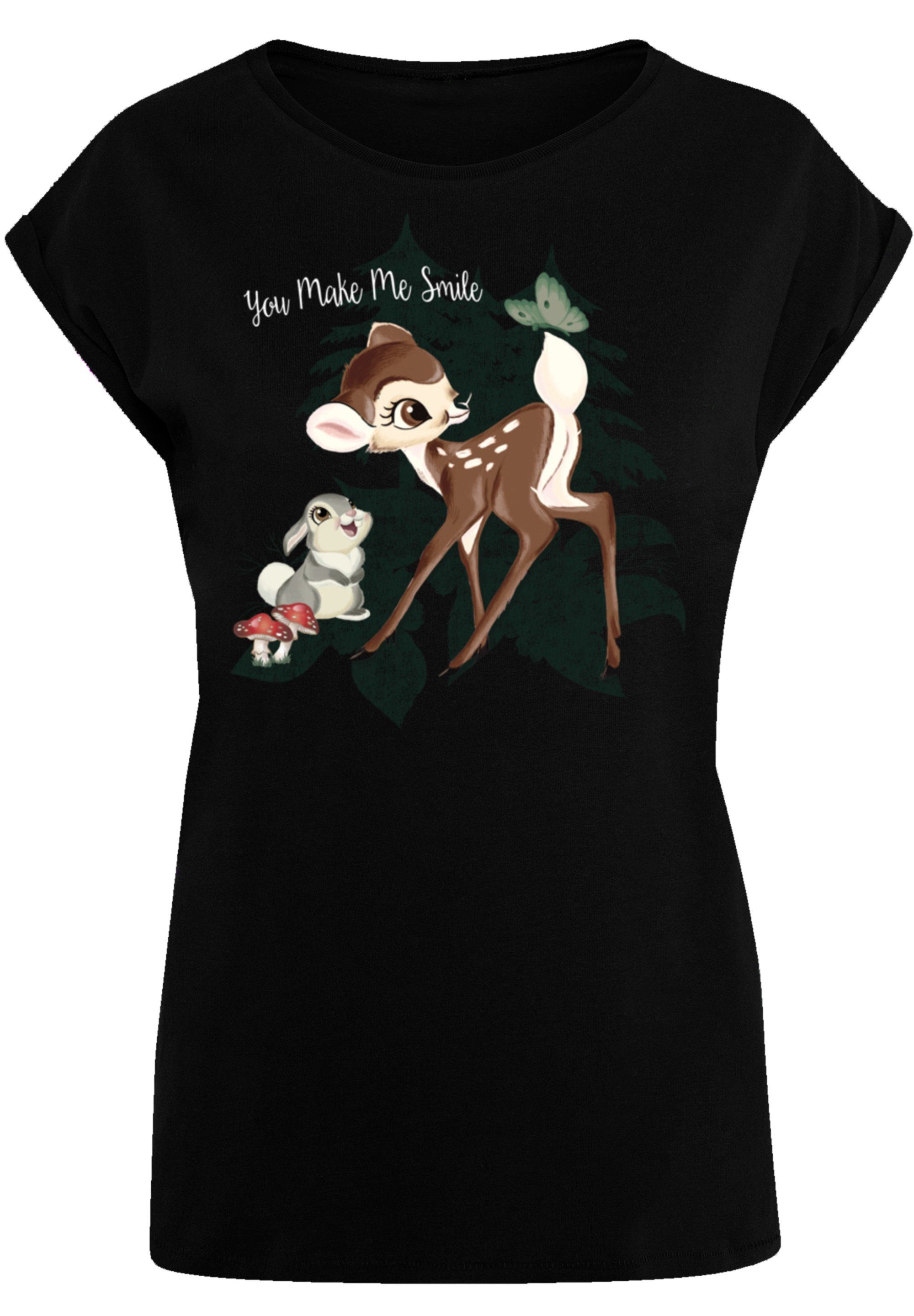 F4NT4STIC T-Shirt Disney Bambi Smile Premium Qualität, Offiziell  lizenziertes Disney T-Shirt