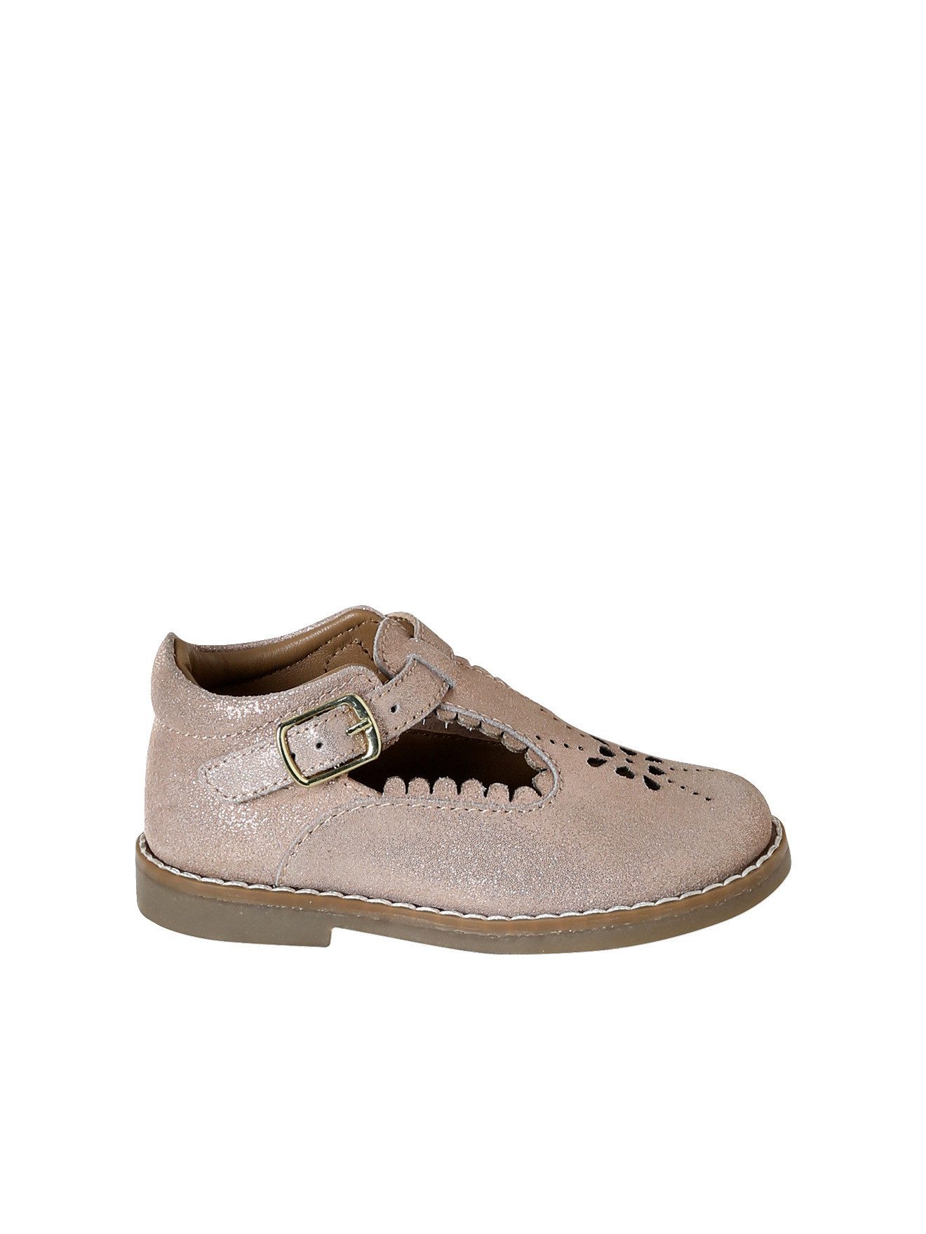 vertbaudet Lauflern-Spangenschuhe aus Leder Baby Ballerina