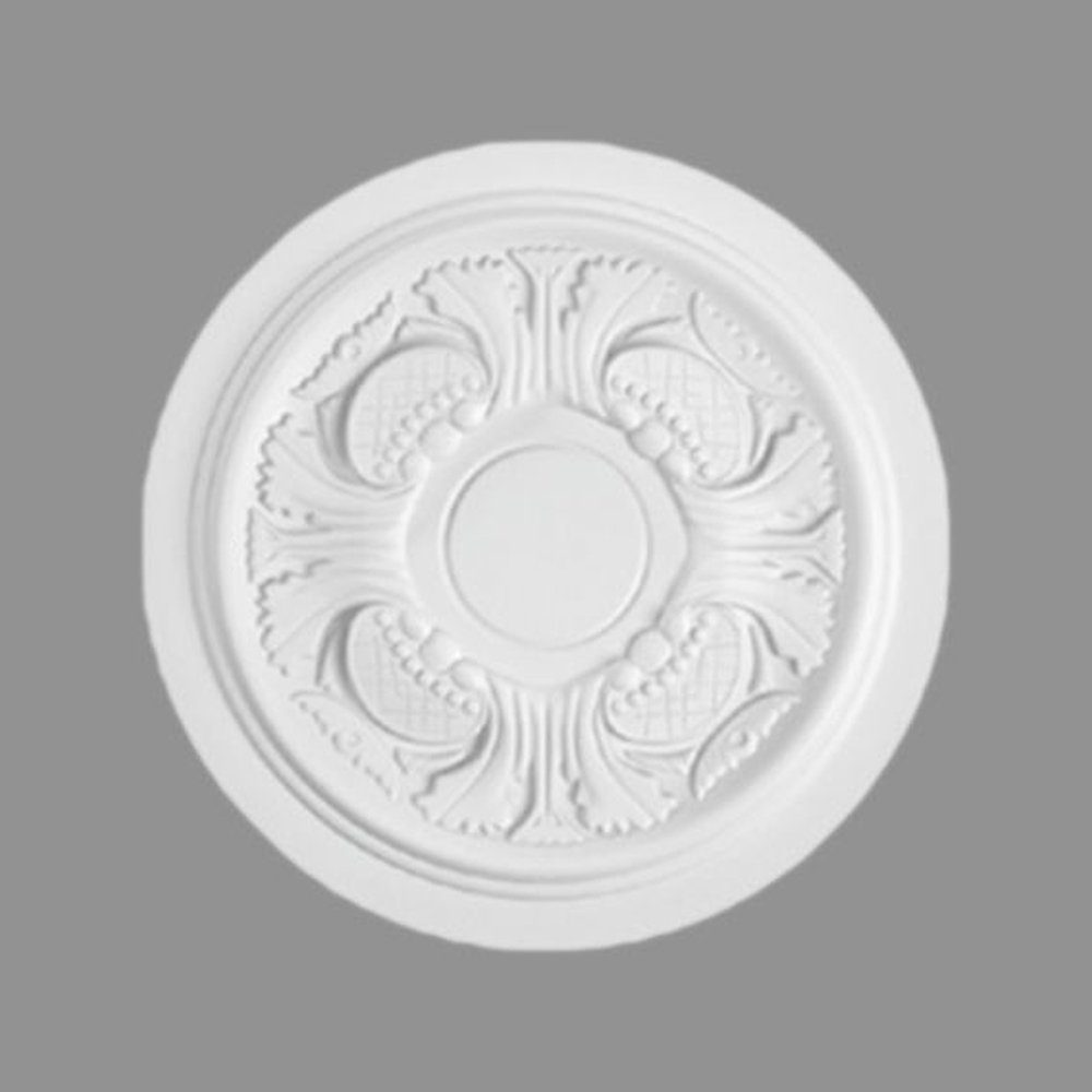 PROVISTON Wanddekoobjekt Stuckrosette, Polystyrol, Durchmesser 340 mm, Weiß | Wandobjekte