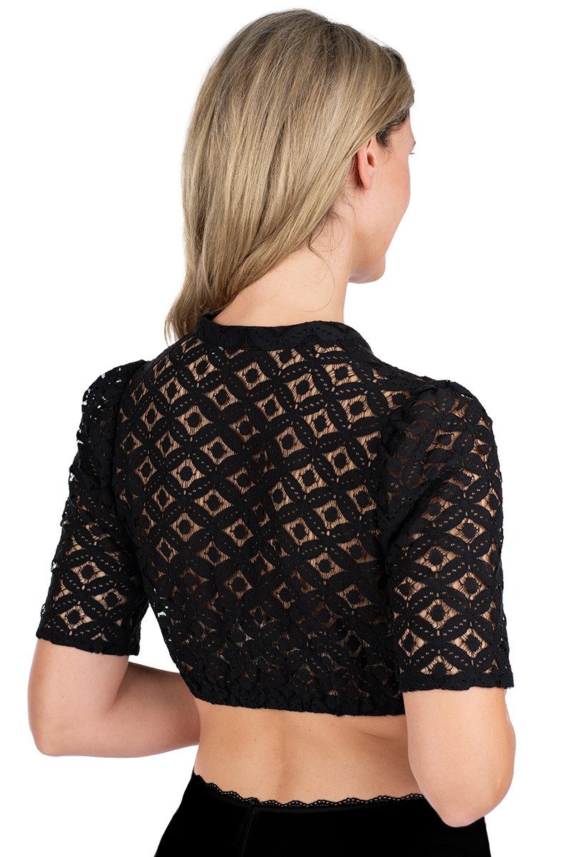 Spieth & Wensky Dirndlbluse Dirndlbluse - EIKE - offweiß, schwarz günstig online kaufen