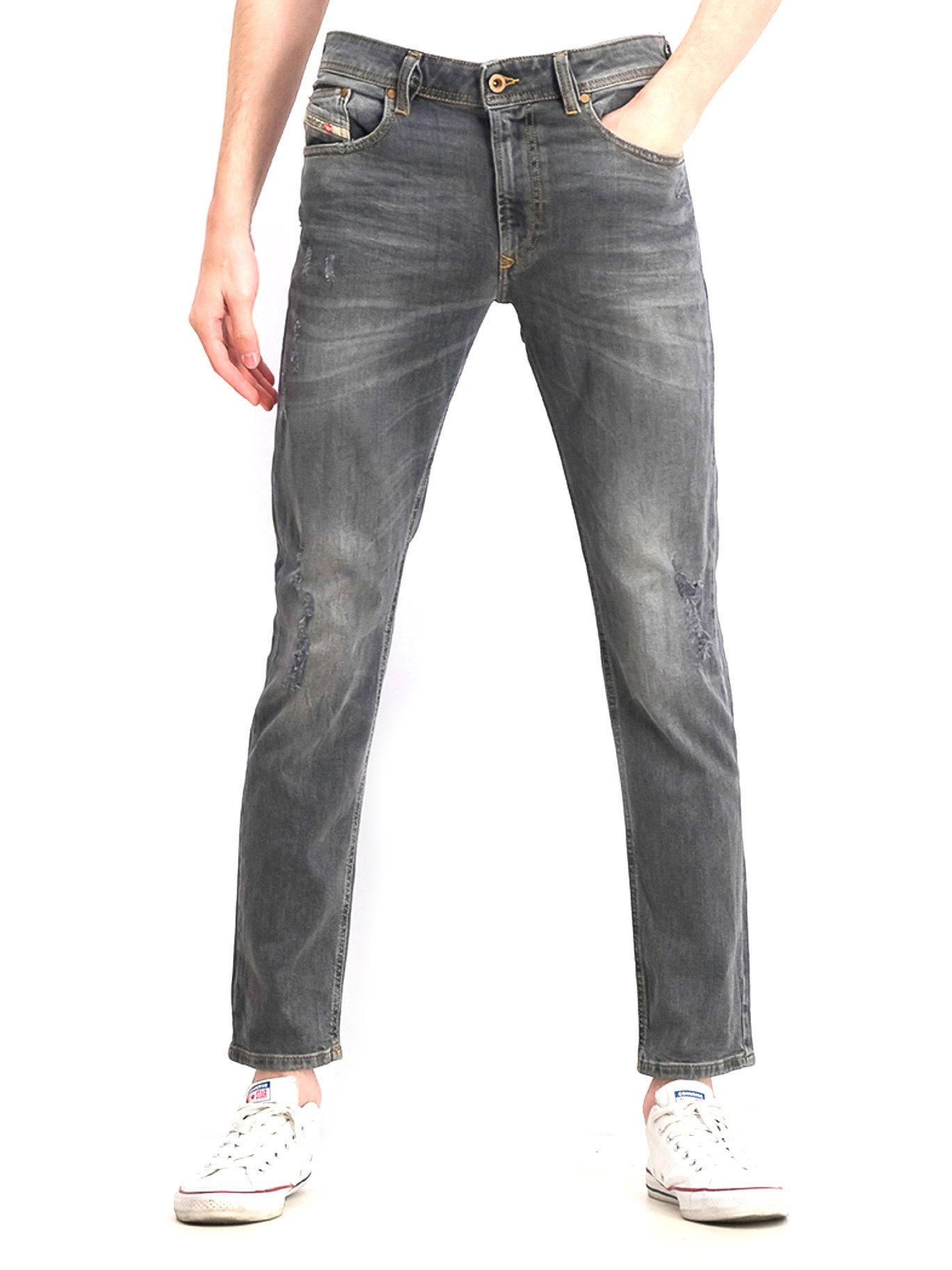 Diesel Slim-fit-Jeans Herren Stretch Hose Hell Grau Thavar XP R3L90 - W38  L30 online kaufen | OTTO