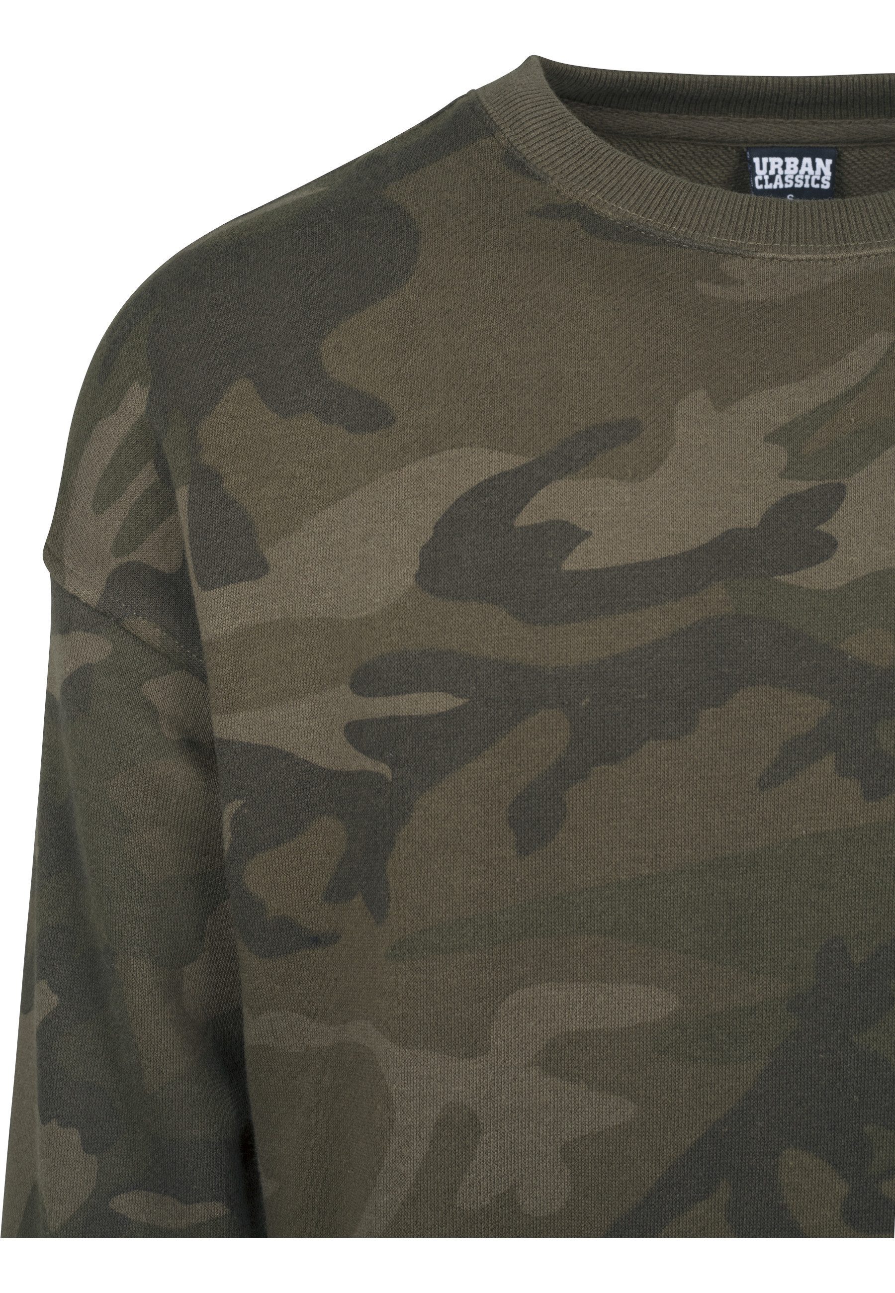 URBAN CLASSICS Rundhalspullover Urban Classics Herren Camo Crewneck (1-tlg)