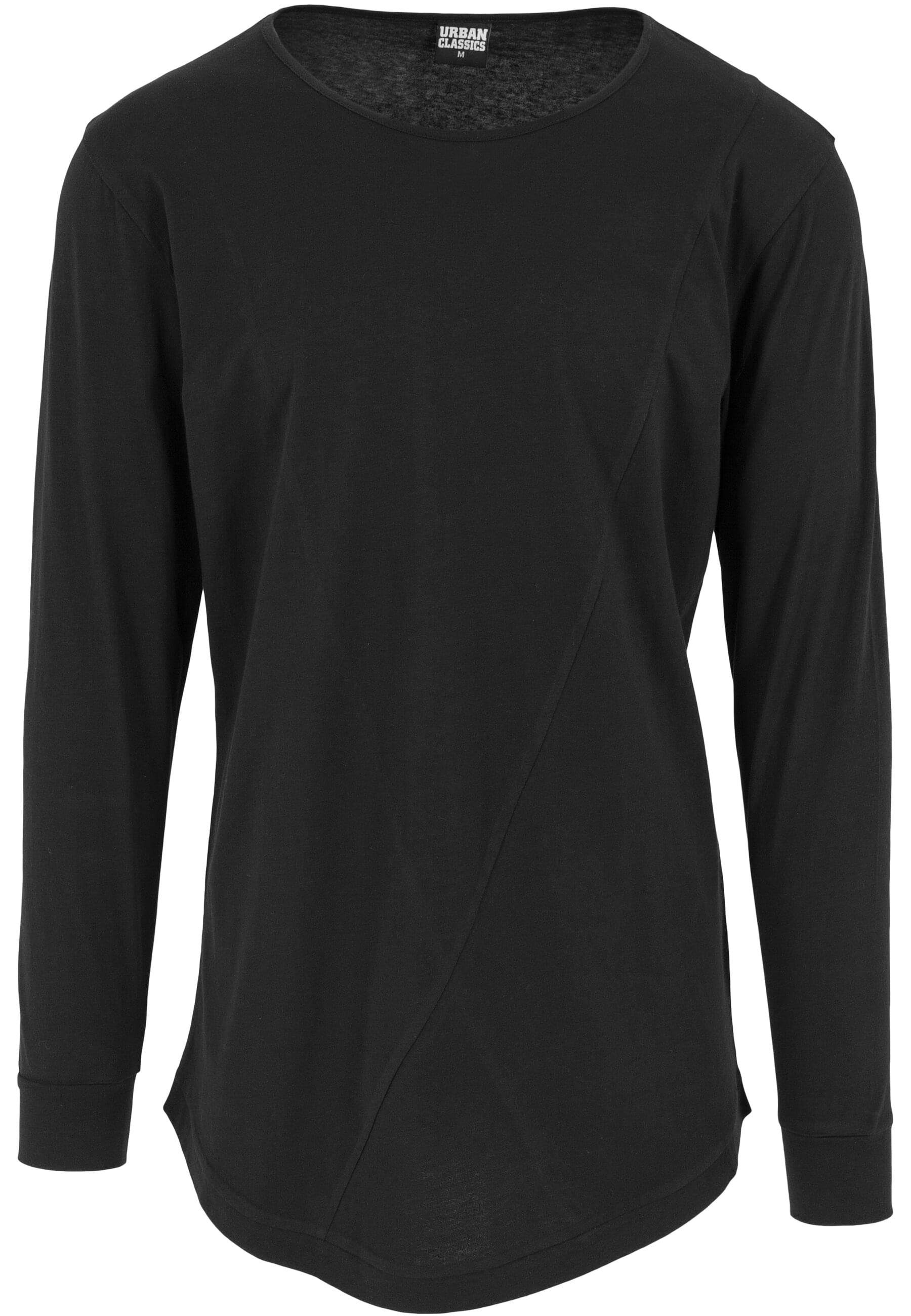 URBAN CLASSICS Langarmshirt Urban Classics Herren Long Shaped Fashion L/S Tee (1-tlg)