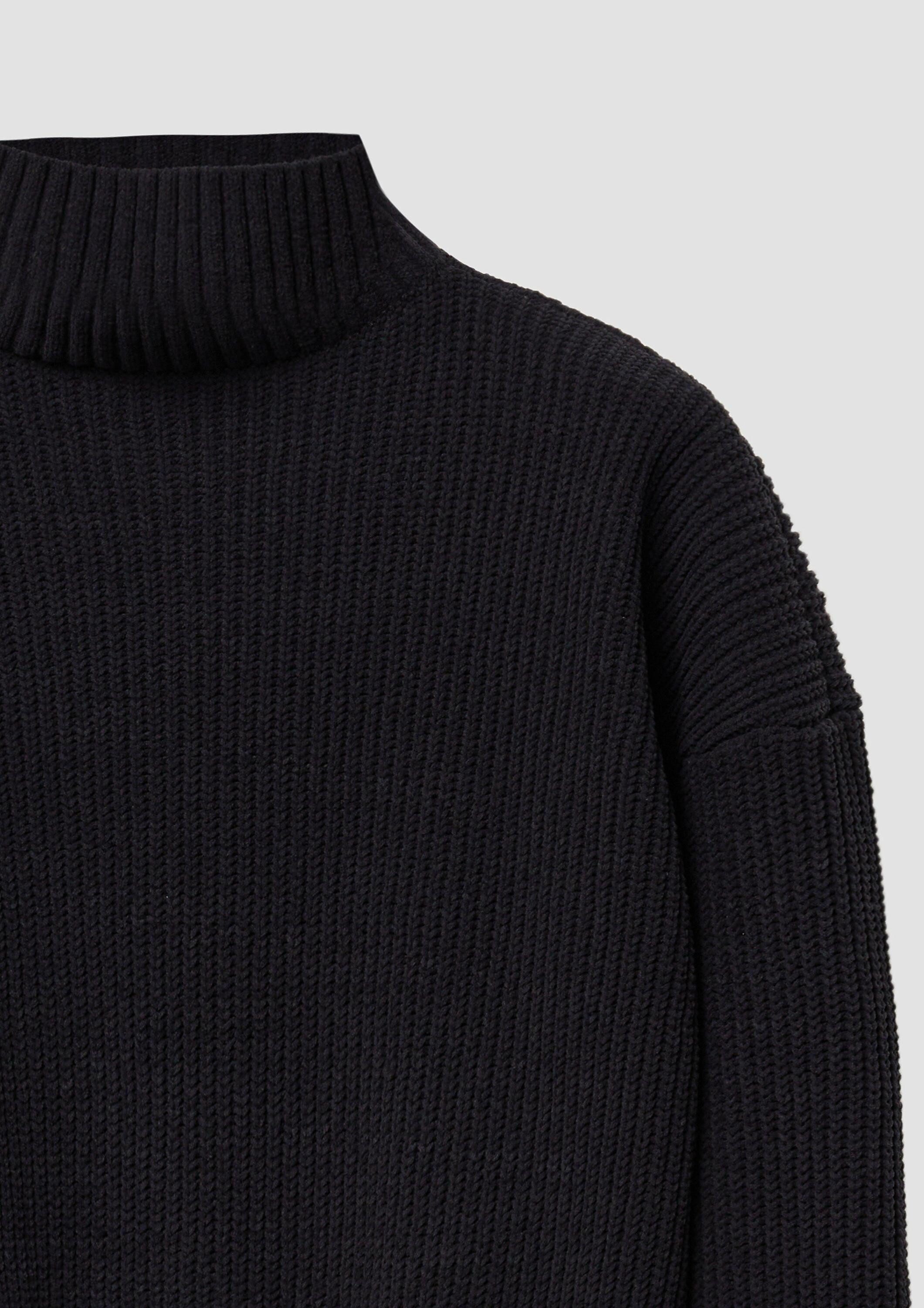 s.Oliver Longpullover Strickpullover Oversized Strickpullover aus Chenille-Garn