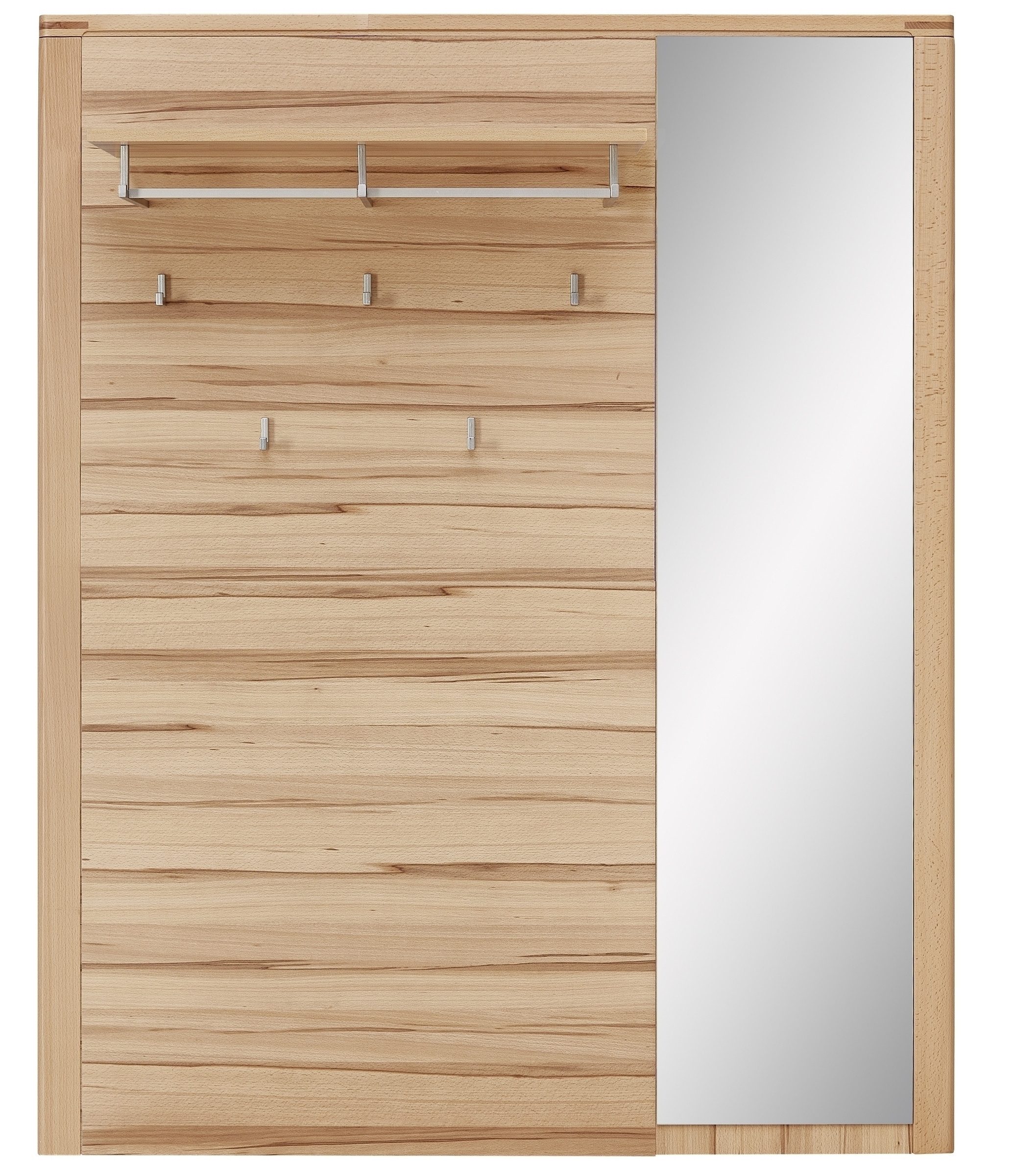 freiraum Garderoben-Set Nature One, (2-teilig), (2-teilig) in Kernbuche - 120x205x40 (BxHxT)