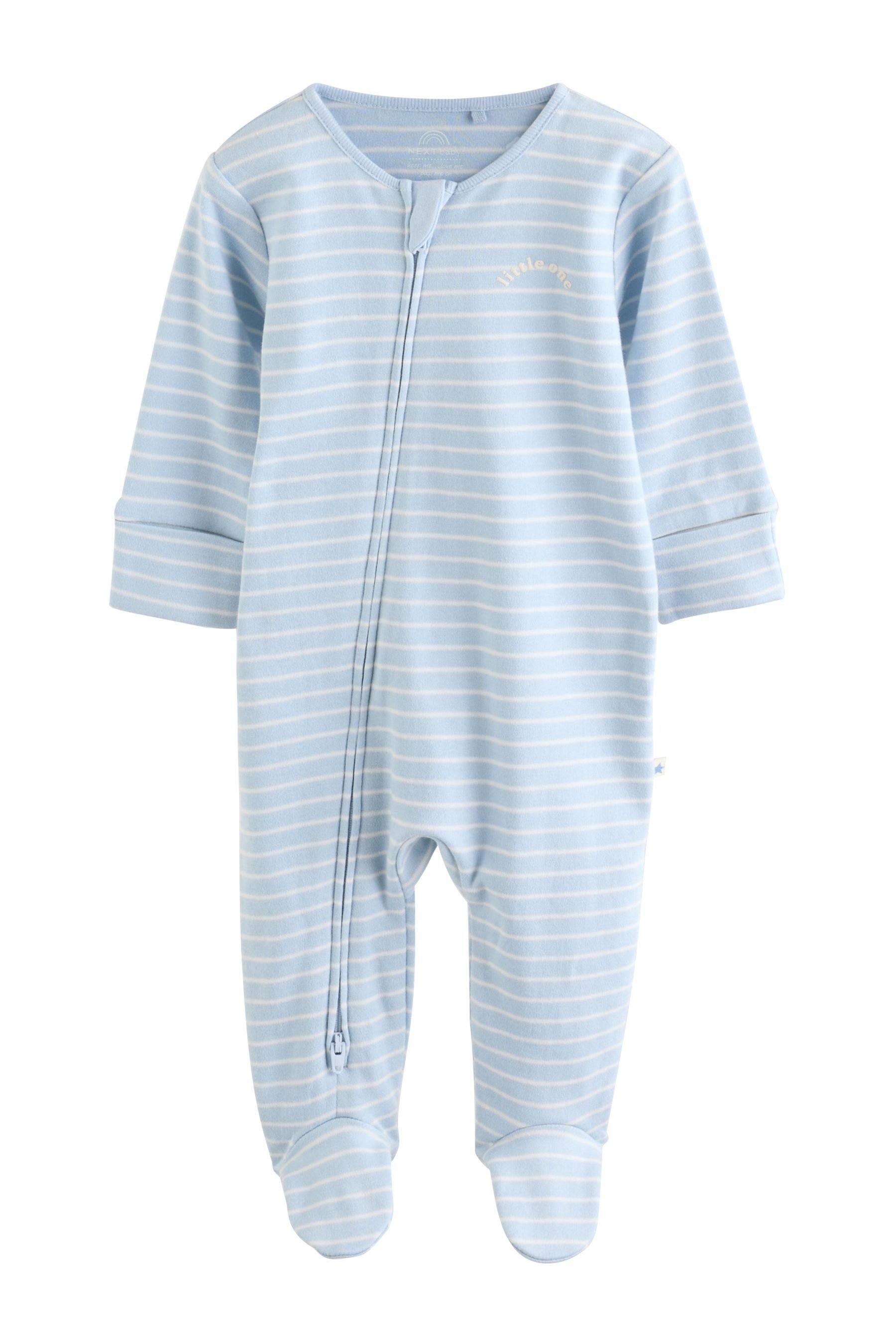 Next Schlafoverall Baby 100 % Baumwollschlafanzüge im 3er-Pack (3-tlg) – Bild 4 von 5