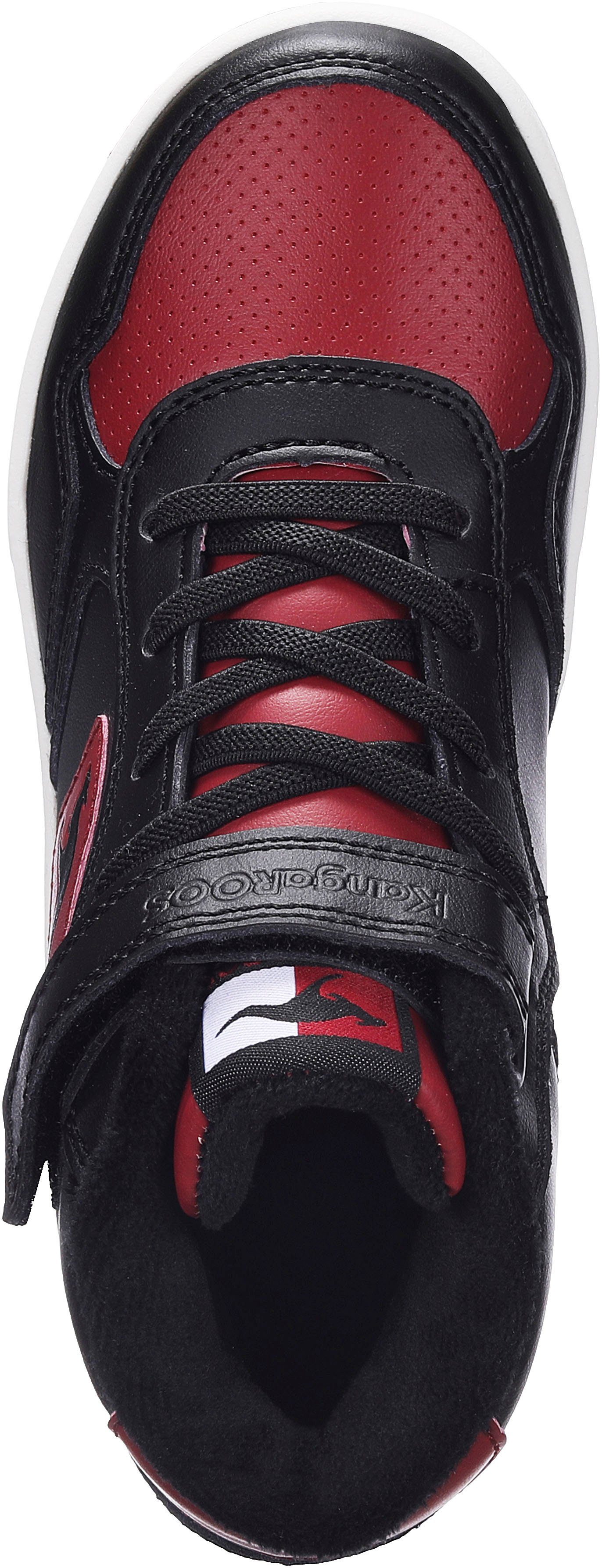 Warmfutter EV Sneaker K-CP KangaROOS schwarz-rot Jumbo