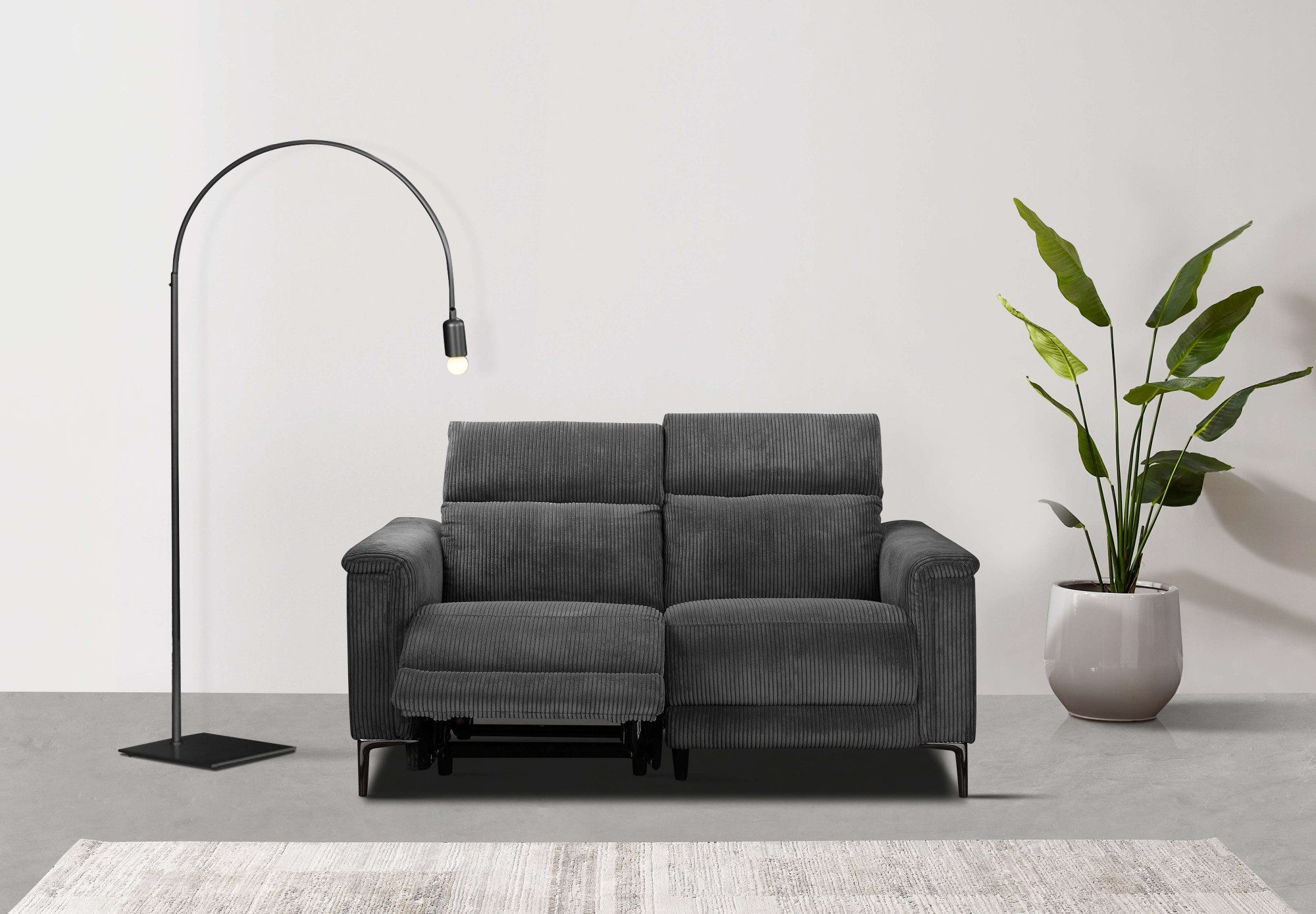 2-Sitzer Lund in Cord, mit manueller o. elektrischer