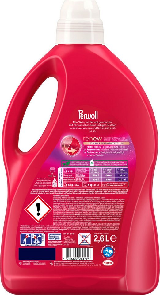 Thumbnail - Perwoll Color Gel 52 WL Colorwaschmittel (1-St. mit Dreifach-Renew-Technologie)