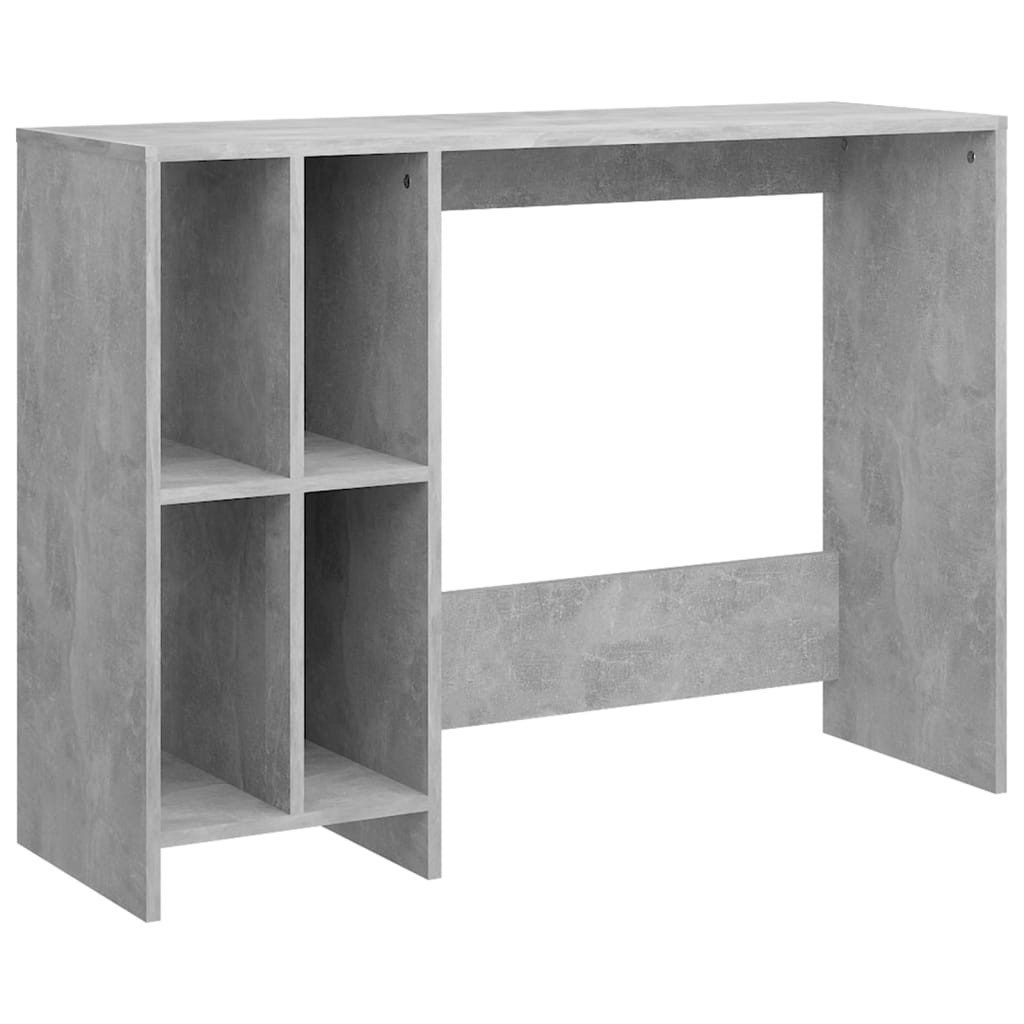 vidaXL Schreibtisch NA Computertisch Betongrau 102,5x35x75 cm Spanplatte