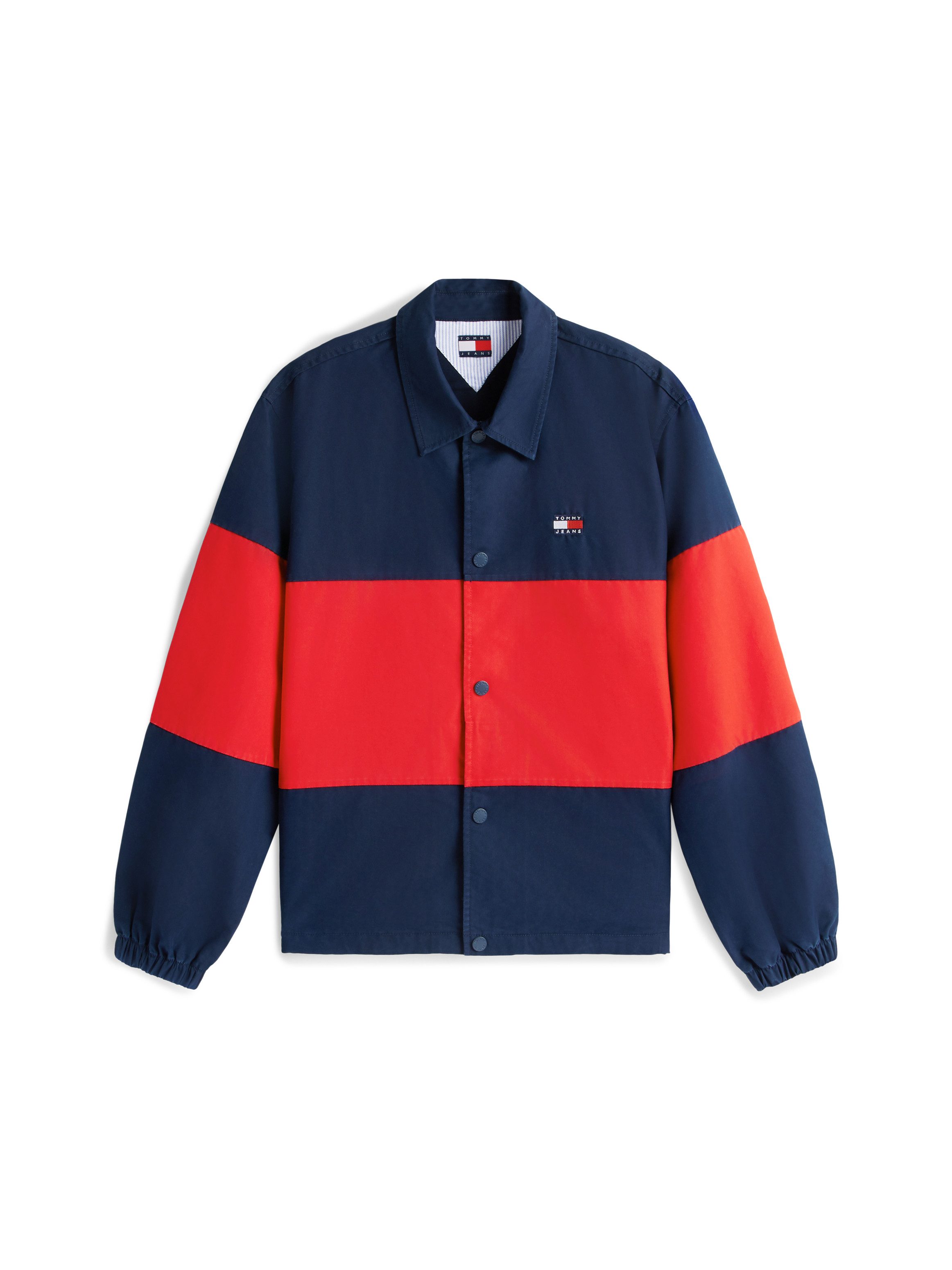 Tommy Jeans Hemdjacke TJM COLORBLOCK Regular fit mit Hemdkragen – Bild 4 von 5