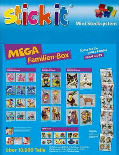 Stick it Steckpuzzle Mega Familien Box, 10000 Puzzleteile, made in Germany