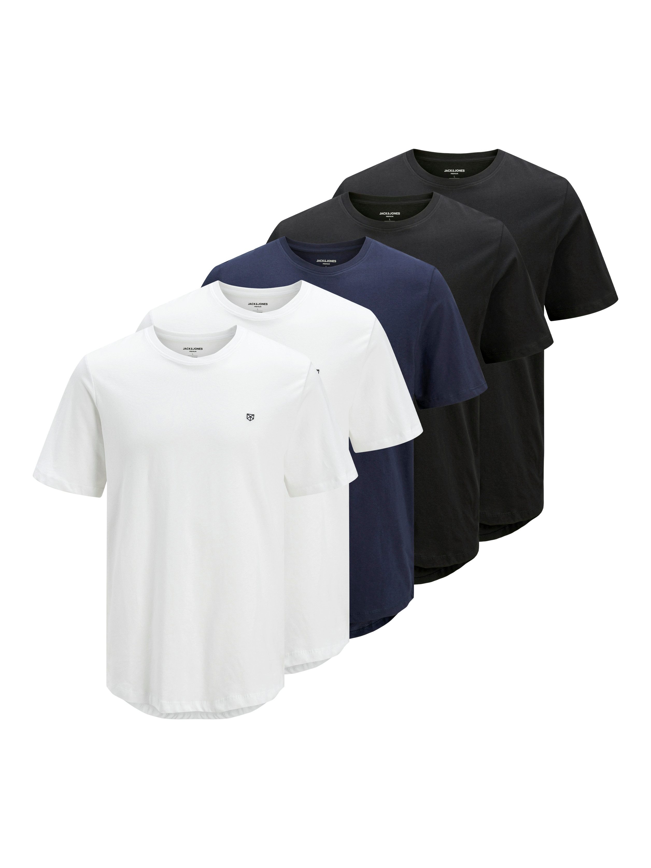 Jack & Jones Rundhalsshirt JPRBLABRODY TEE SS CREW NECK 5PK MP (Packung, 5-tlg). Reduzierter Preis € 47,99. Unverbindliche Preisempfehlung € 59,99, (€ 9,60 pro 1 Stk)