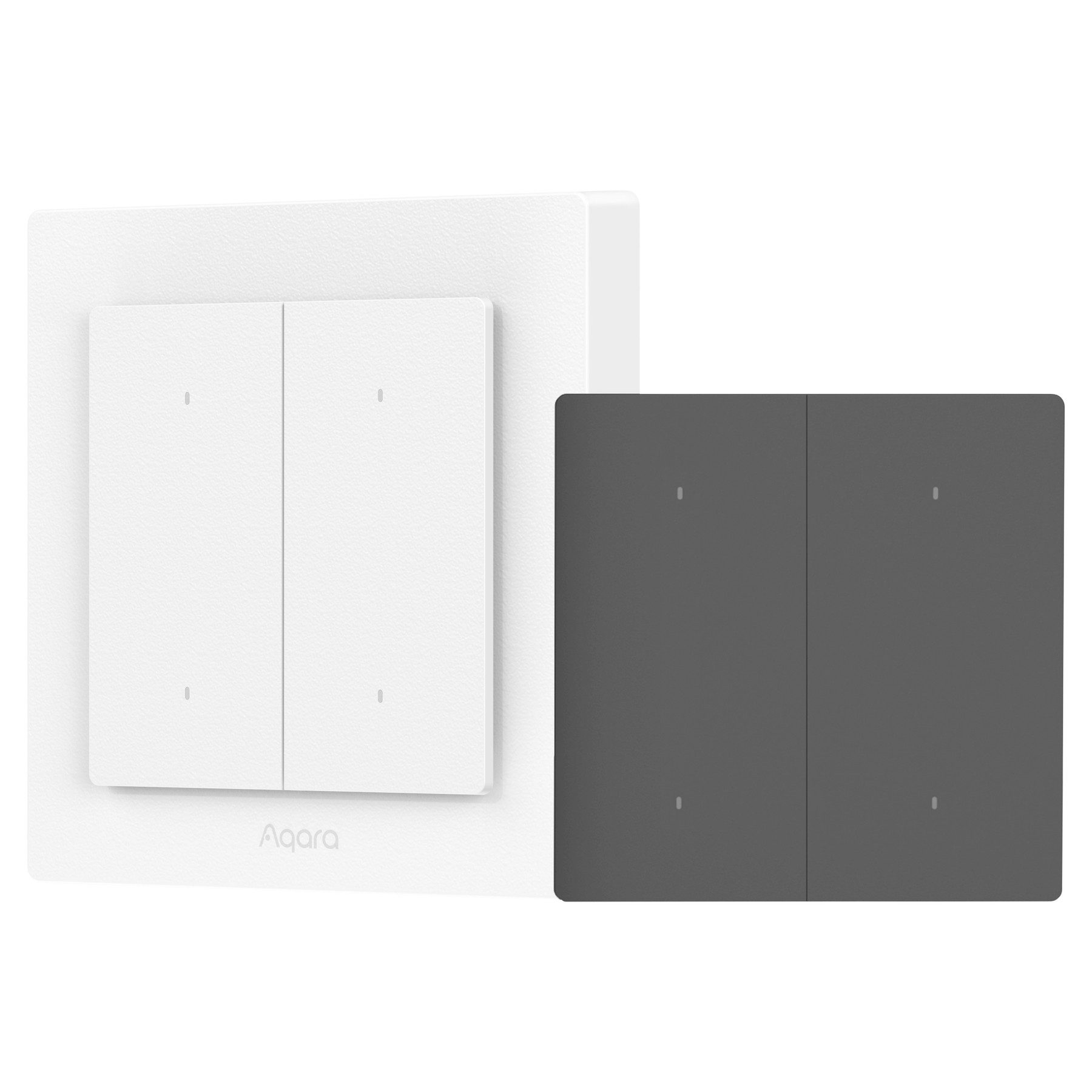 Aqara AQARA Lichtschalter Smart H2, WS-K08D, 4 Buttons, 2 Channels Smarter Lichtschalter