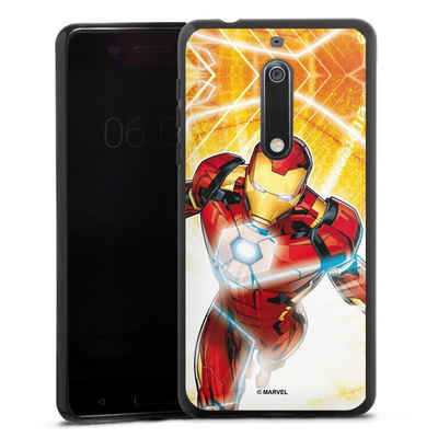 DeinDesign Handyhülle Iron Man on Fire, Nokia 5 Silikon Hülle Bumper Case Handy Schutzhülle Smartphone Cover
